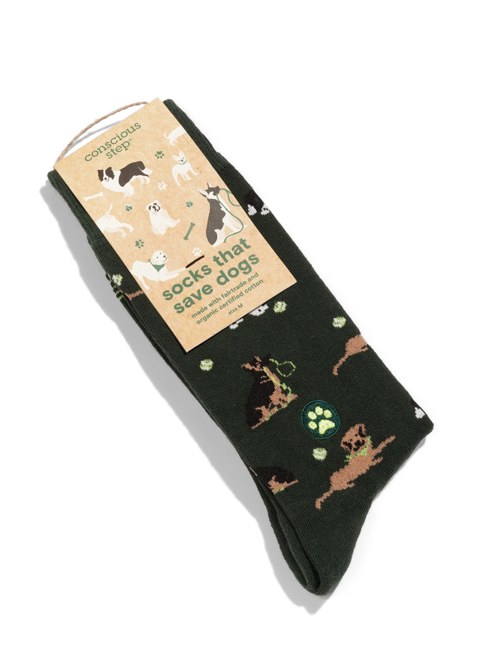 Conscious Step Men's Dog Socks - Play Fetch