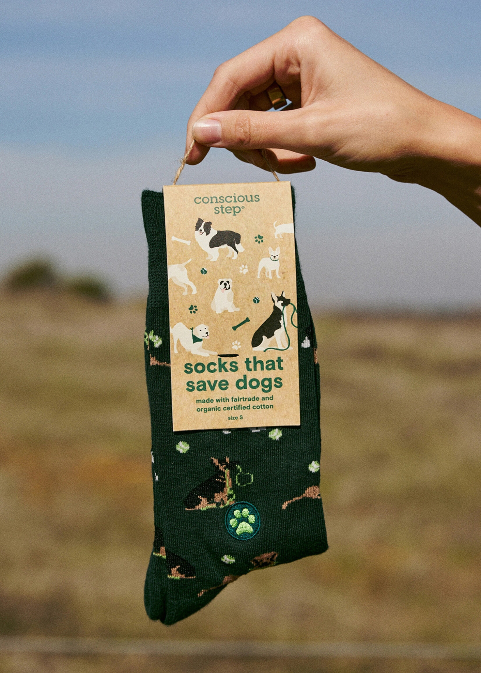 Conscious Step Men's Dog Socks - Play Fetch
