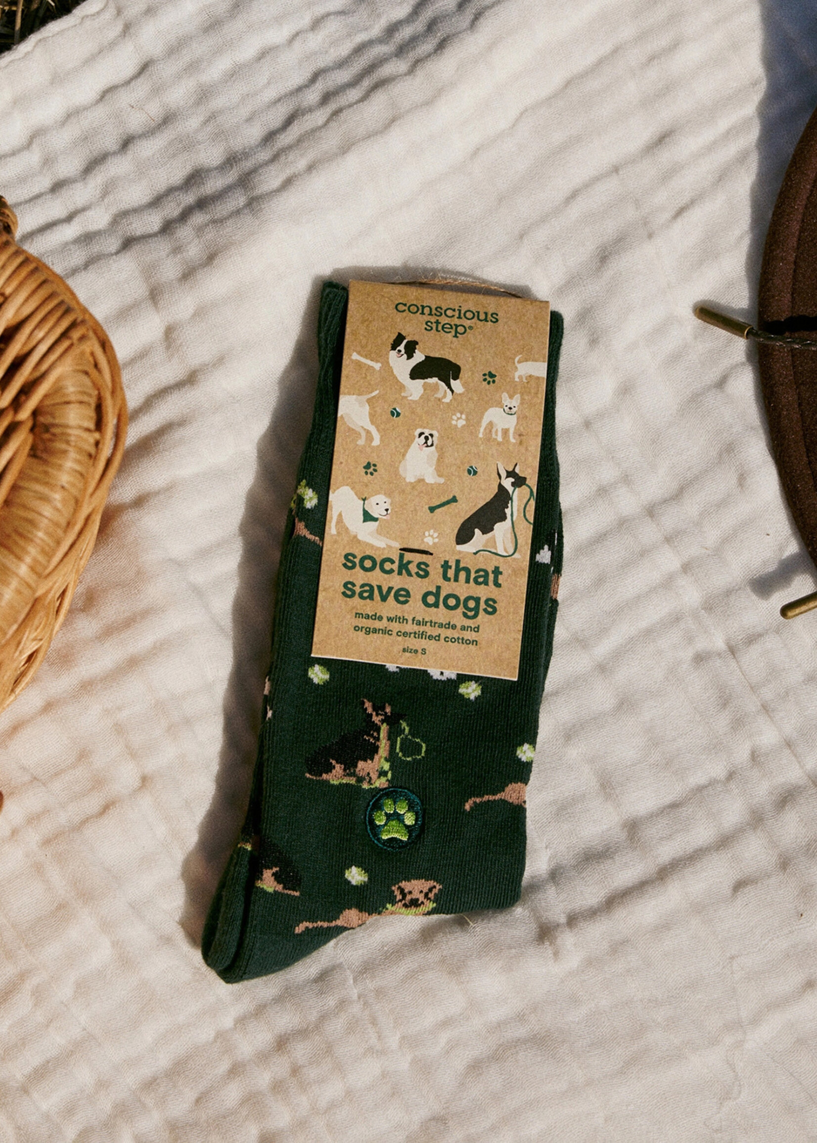 Conscious Step Men's Dog Socks - Play Fetch