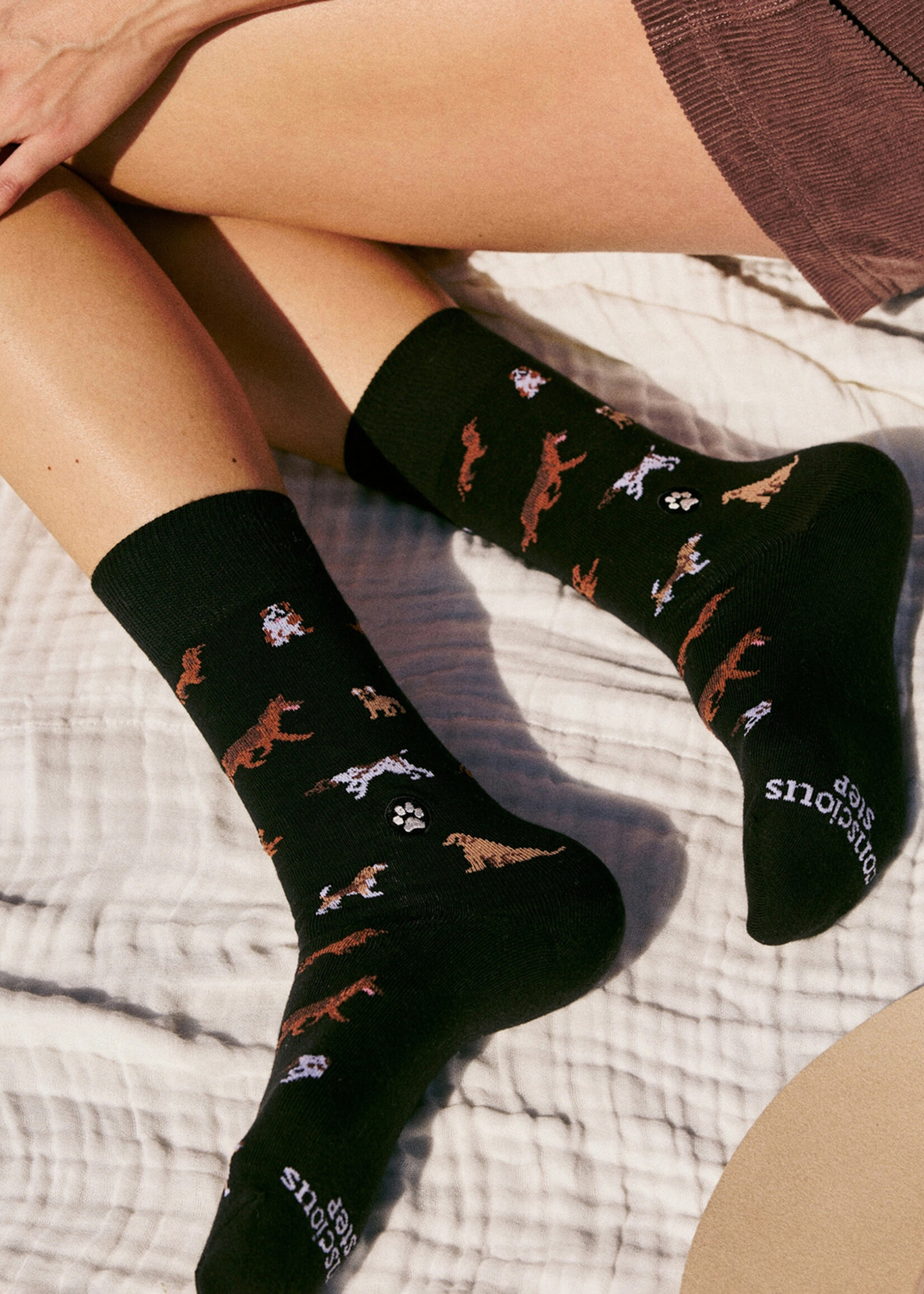 Conscious Step Men's Dog Socks - Paw Parade