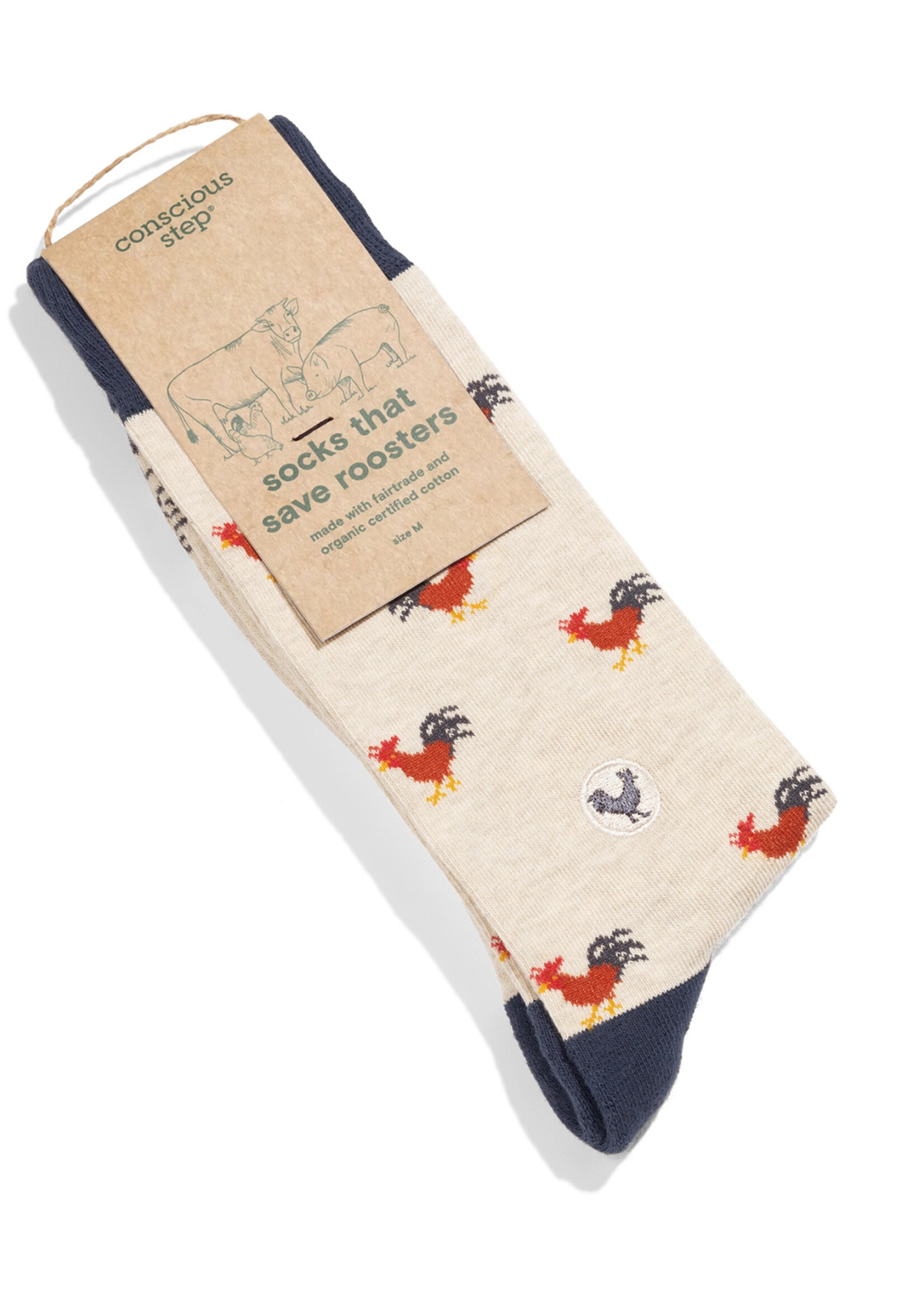 Conscious Step Men's Roosters Socks