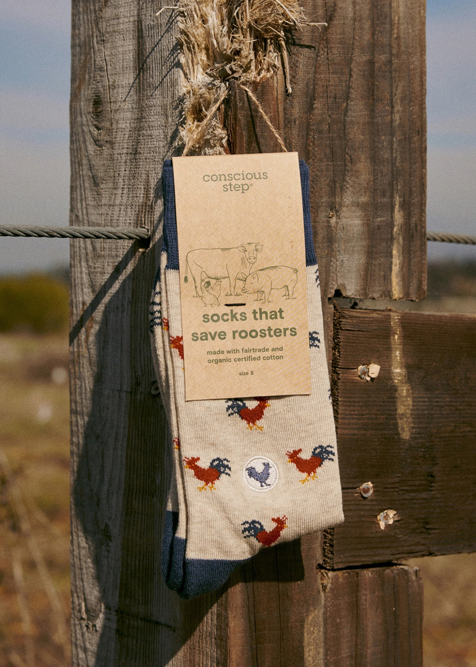 Conscious Step Men's Roosters Socks