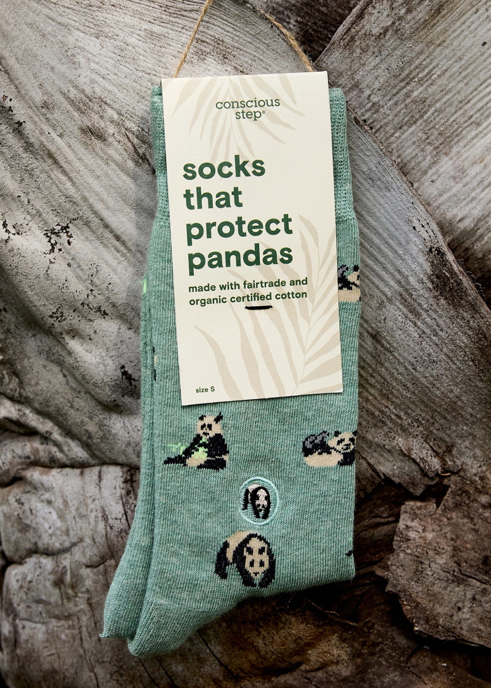 Conscious Step Men's Panda Socks