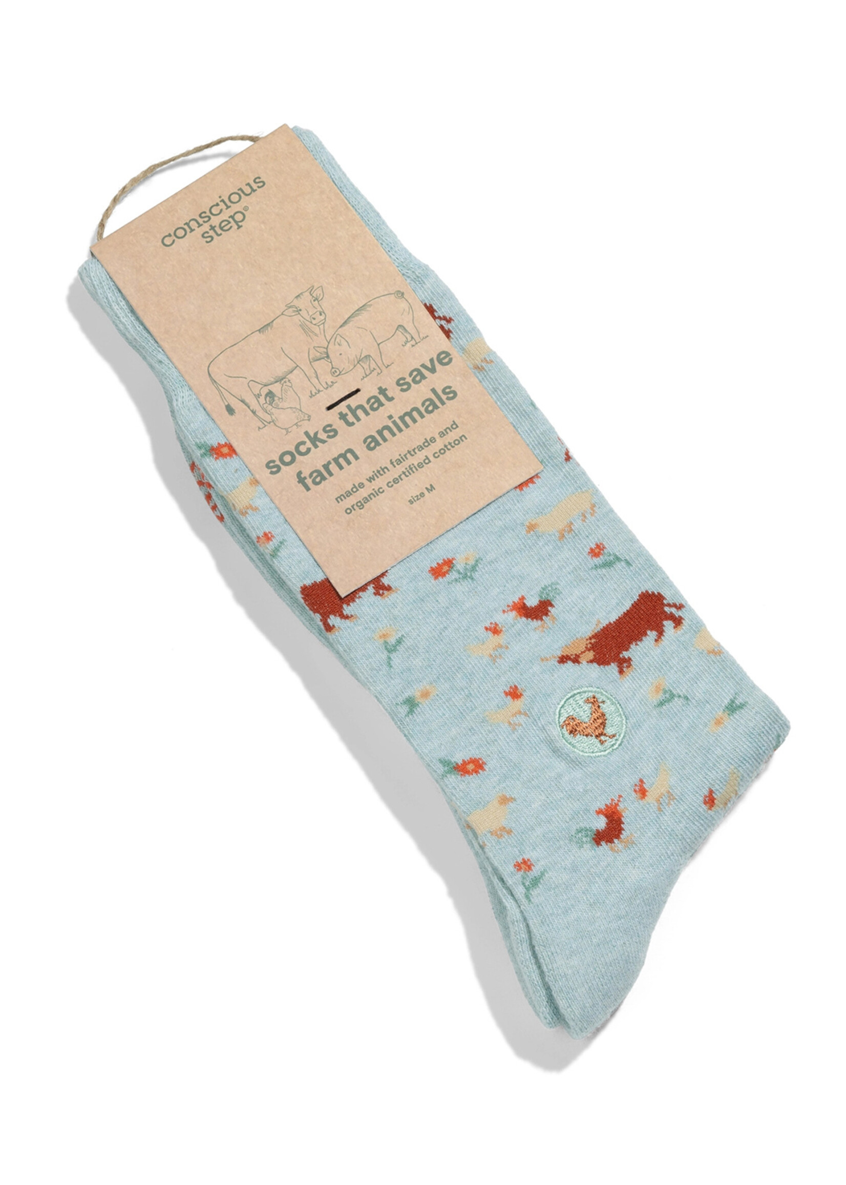Conscious Step Men's Farm Animal Socks