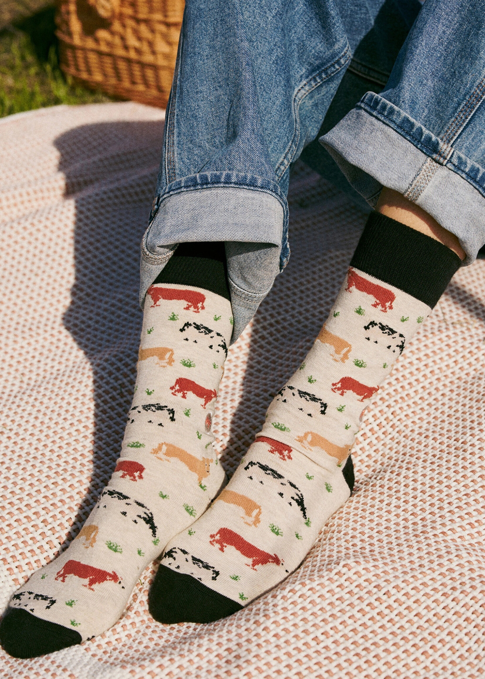 Conscious Step Men's Cow Socks