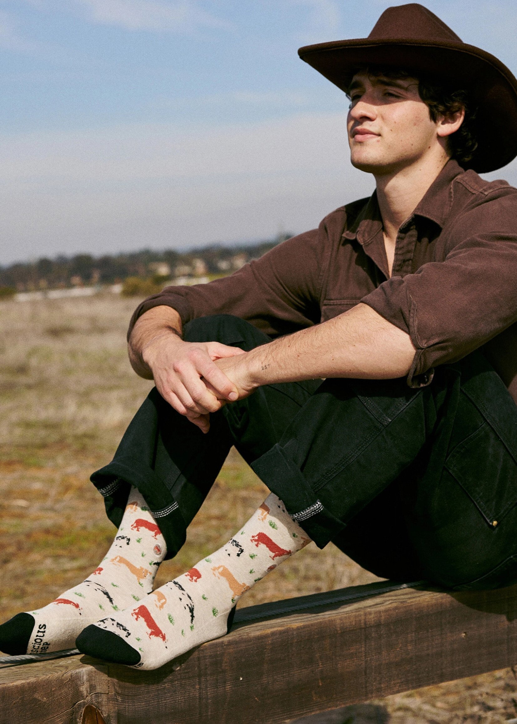 Conscious Step Men's Cow Socks