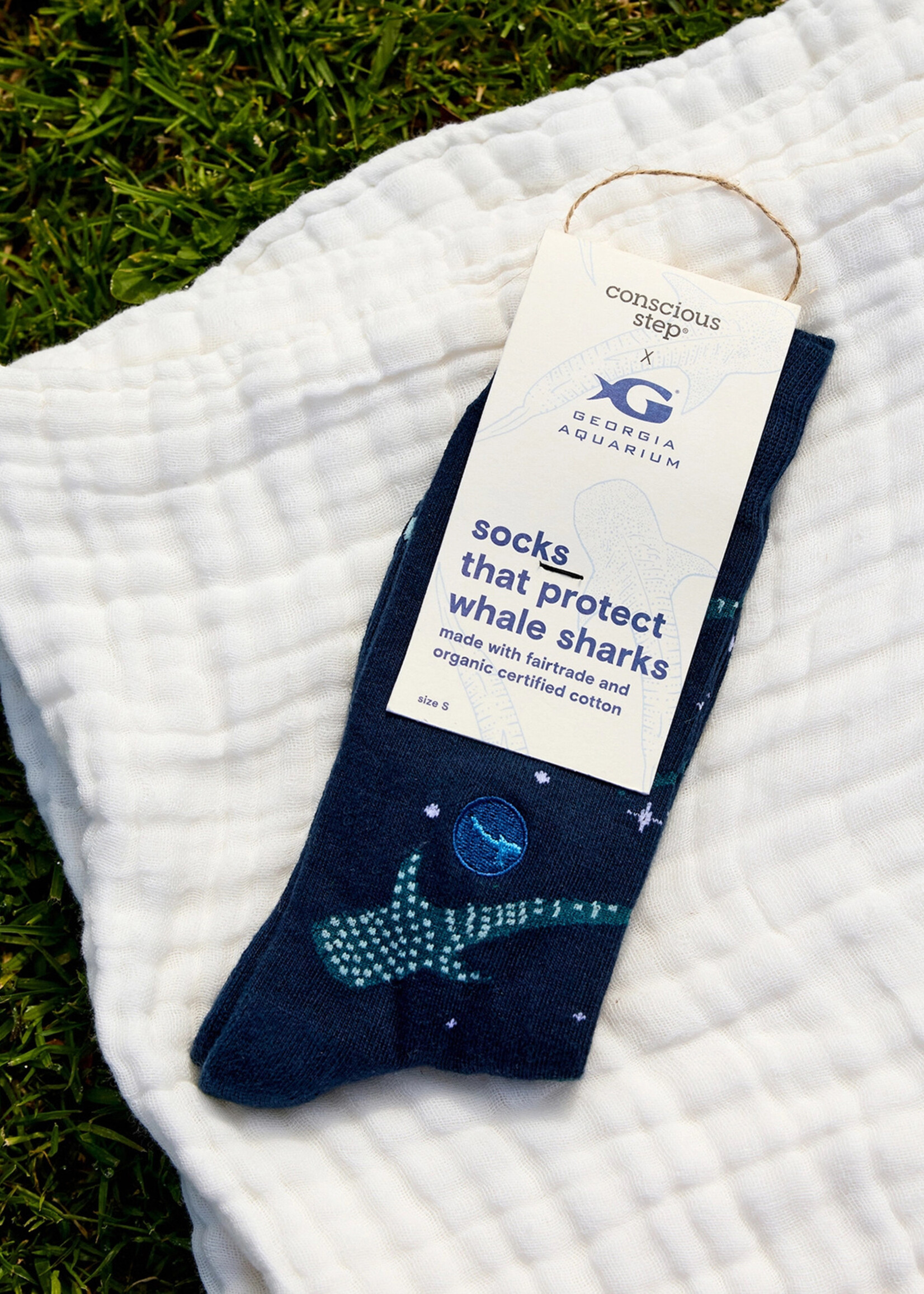 Conscious Step Women's Whale Shark Socks