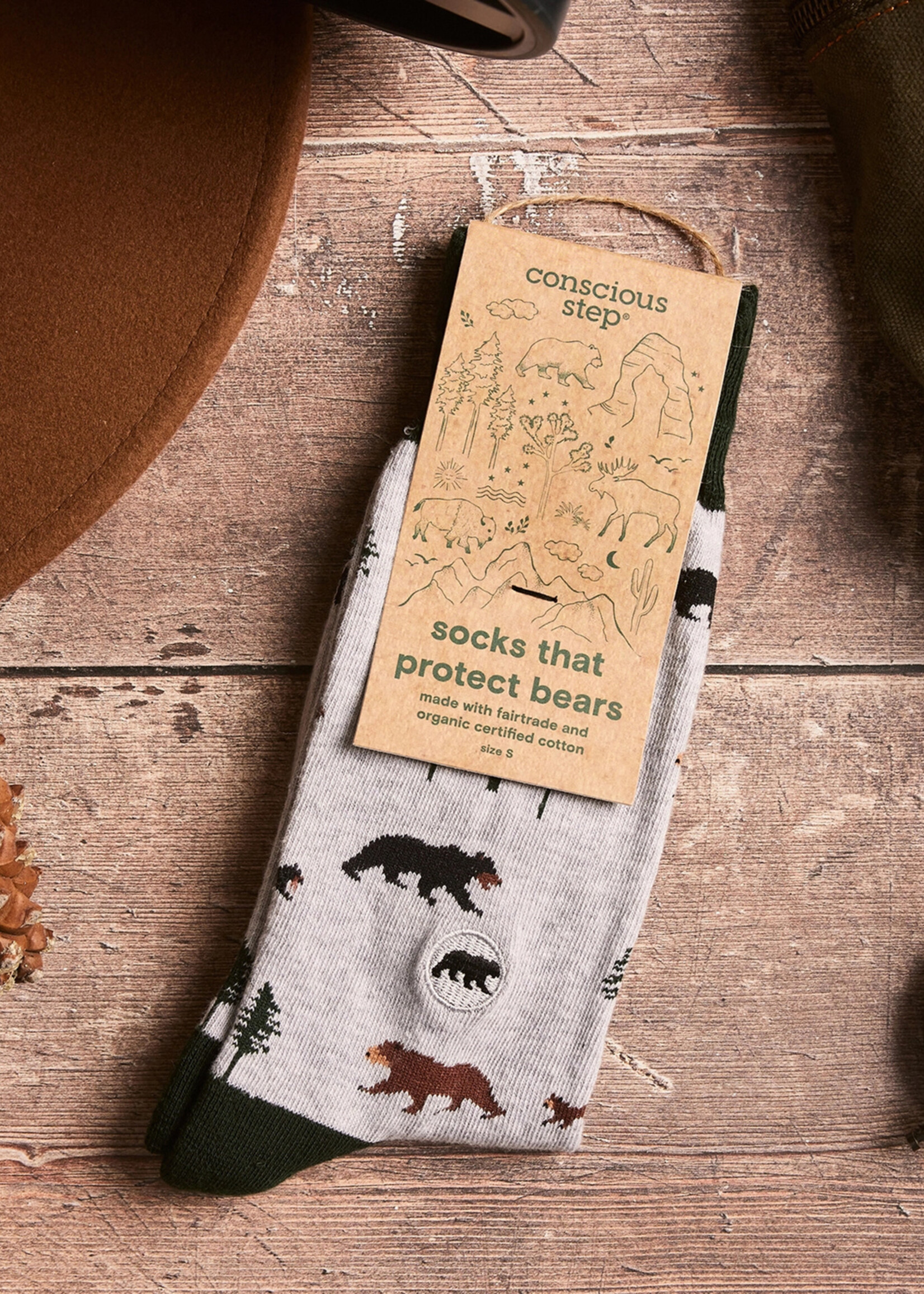 Conscious Step Women's Socks That Protect Bears