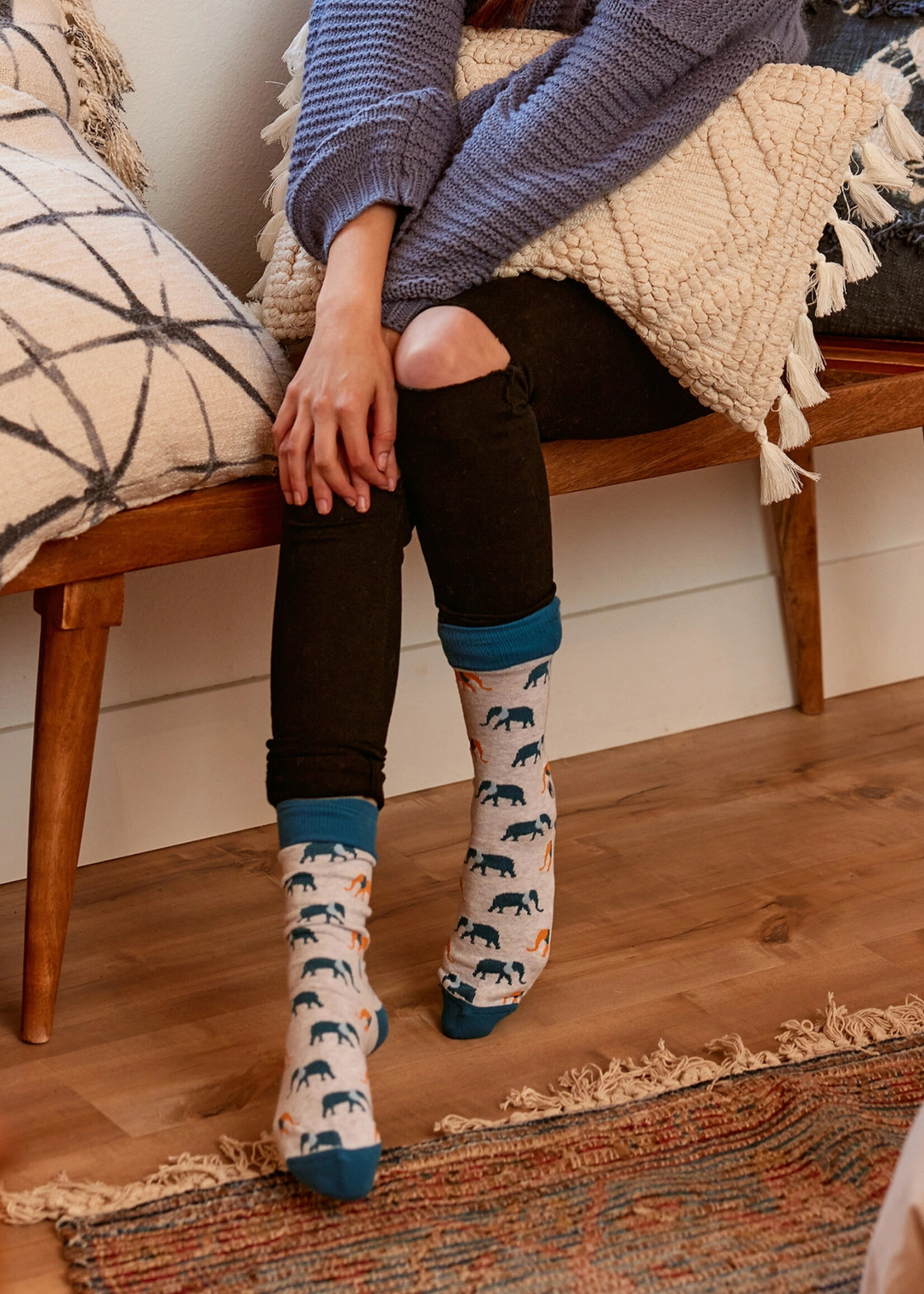 Conscious Step Men's Socks that Protects Elephants
