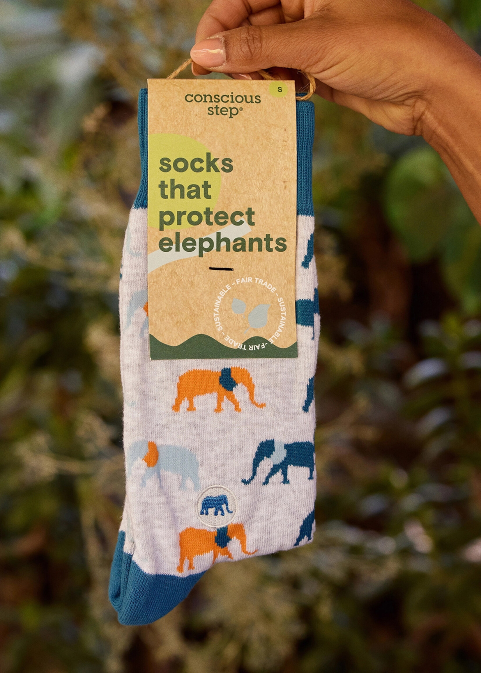 Conscious Step Men's Socks that Protects Elephants