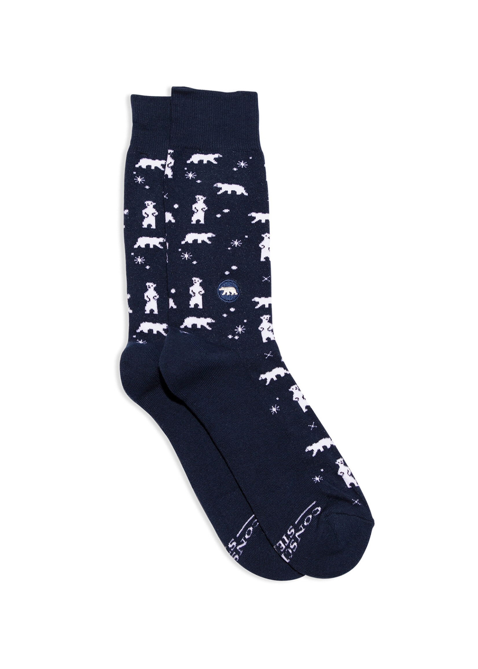 Conscious Step Women's Polar Bear Socks That Protect The Arctic