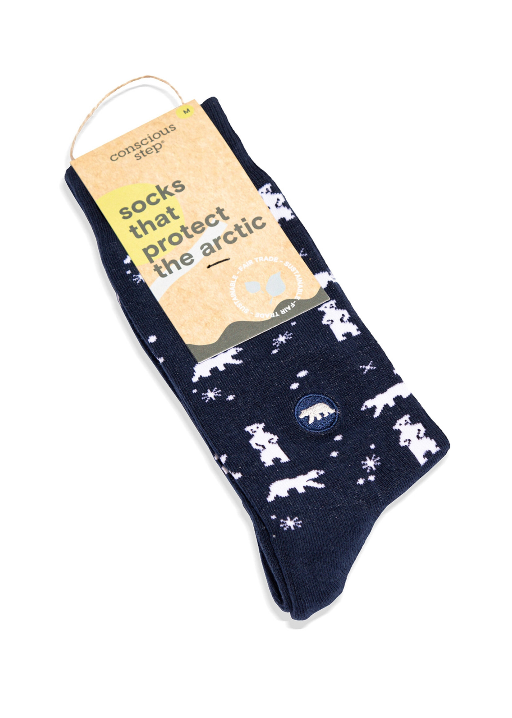 Conscious Step Women's Polar Bear Socks That Protect The Arctic