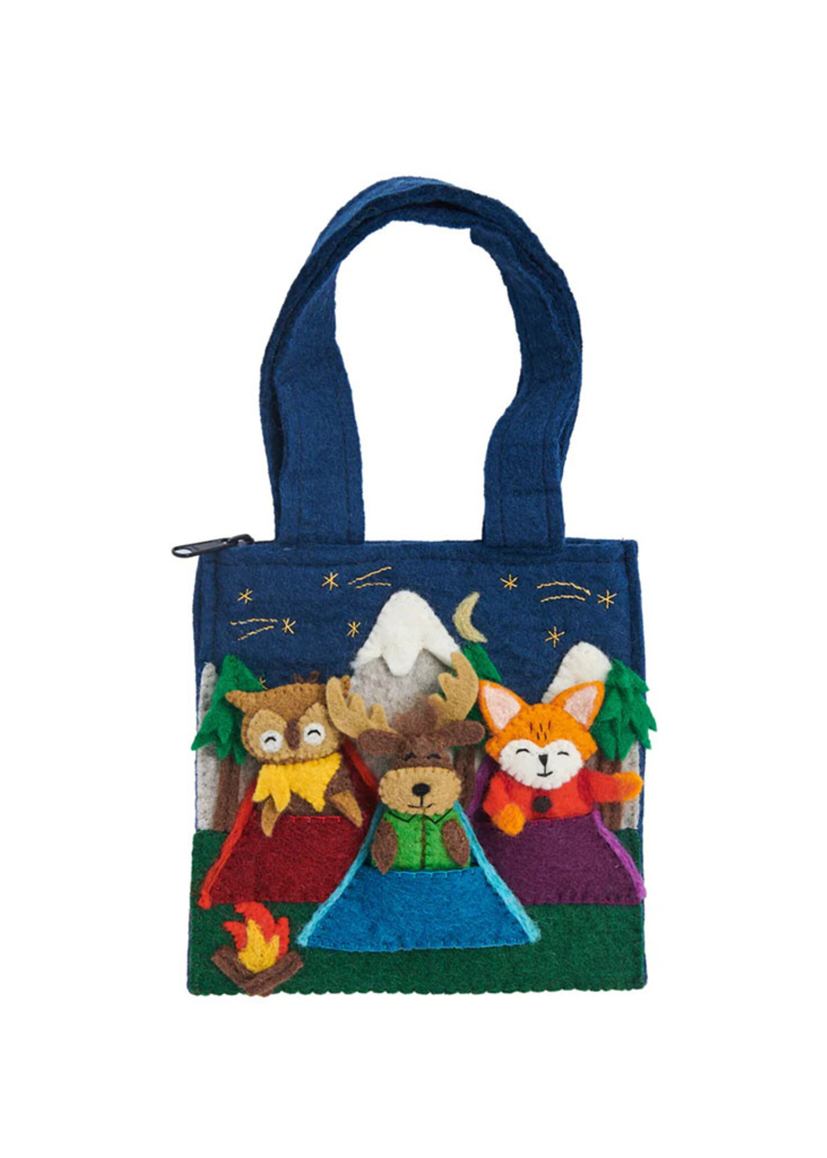 Global Goods Partners Camping Felt Puppet Bag