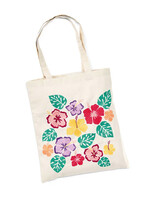 SERRV Tropical Hibiscus Tote Bag