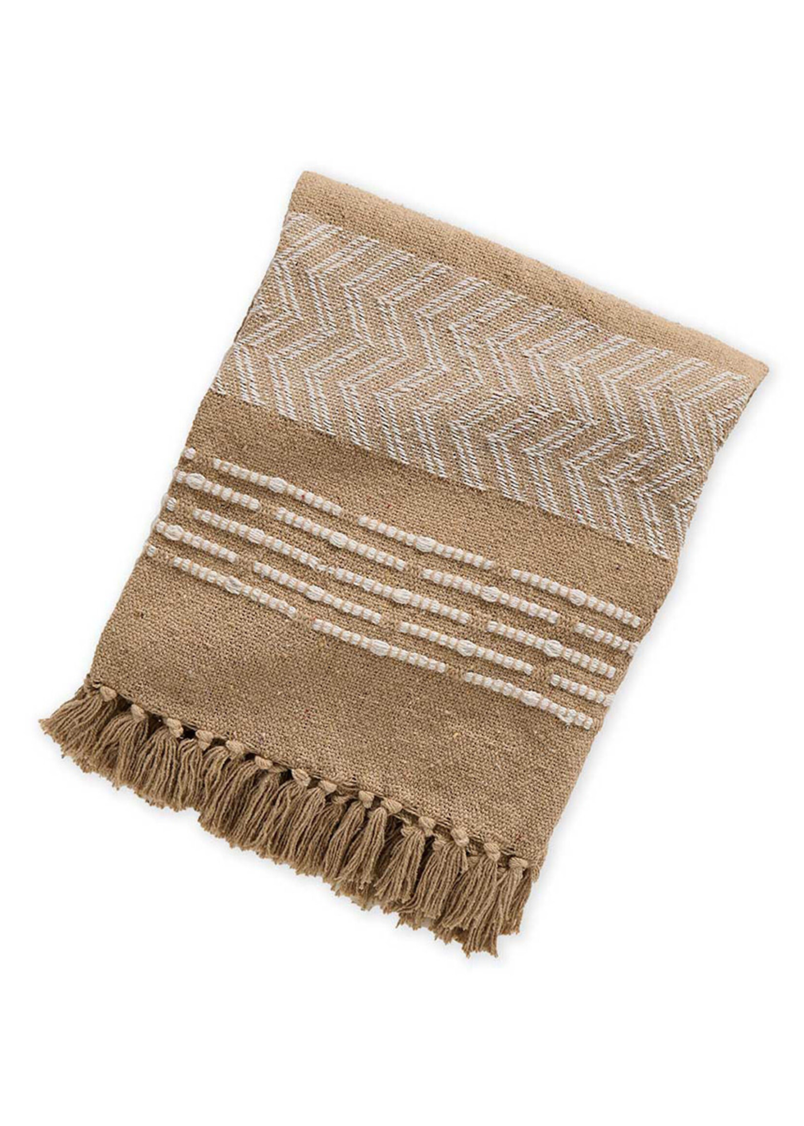 SERRV Camel Burl Rethread Throw Blanket