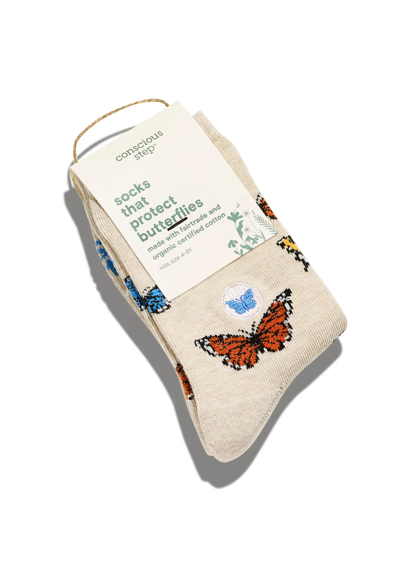 Conscious Step Kid's Butterfly Socks - Preschool