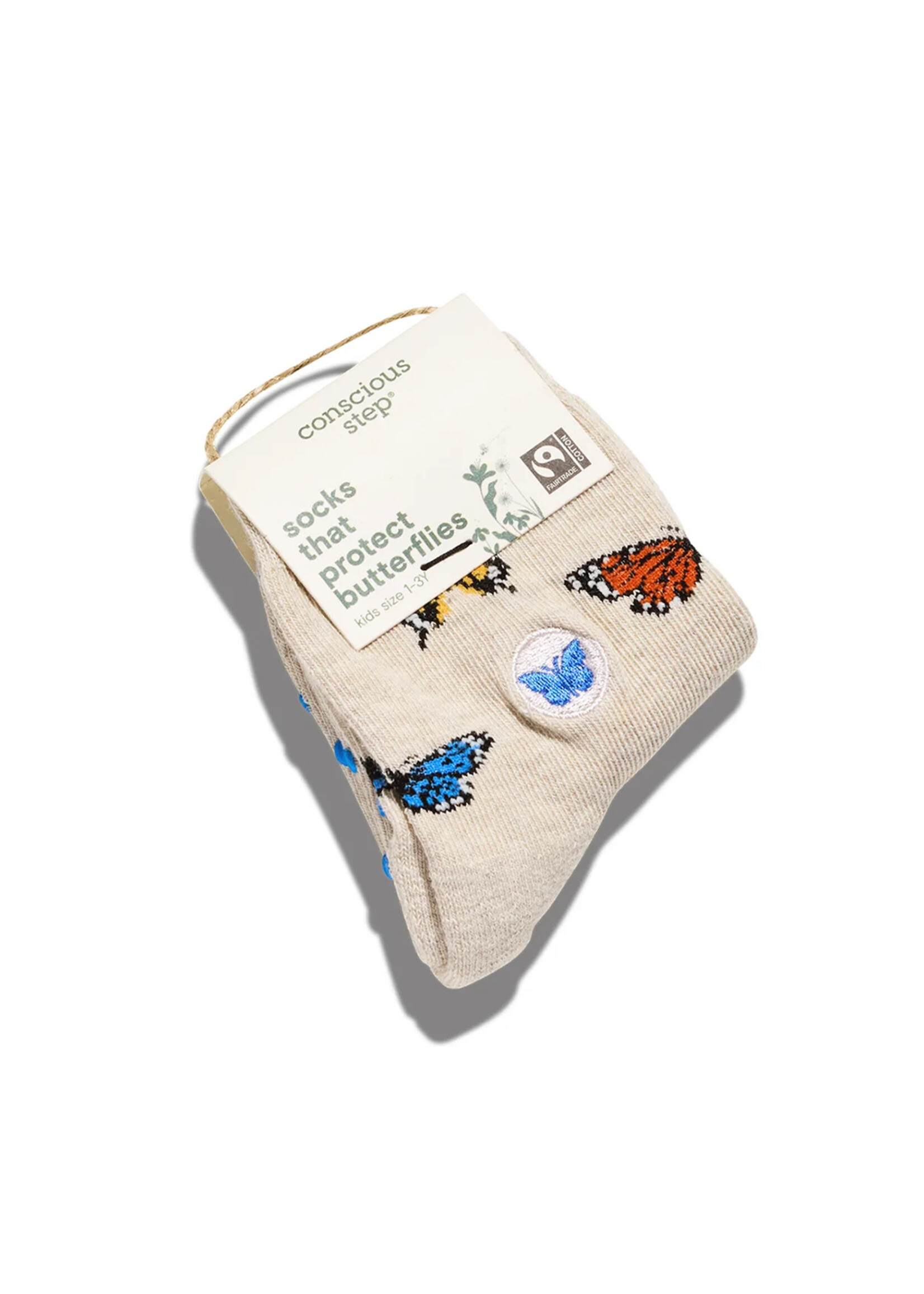 Conscious Step Kid's Butterfly Socks - Toddler