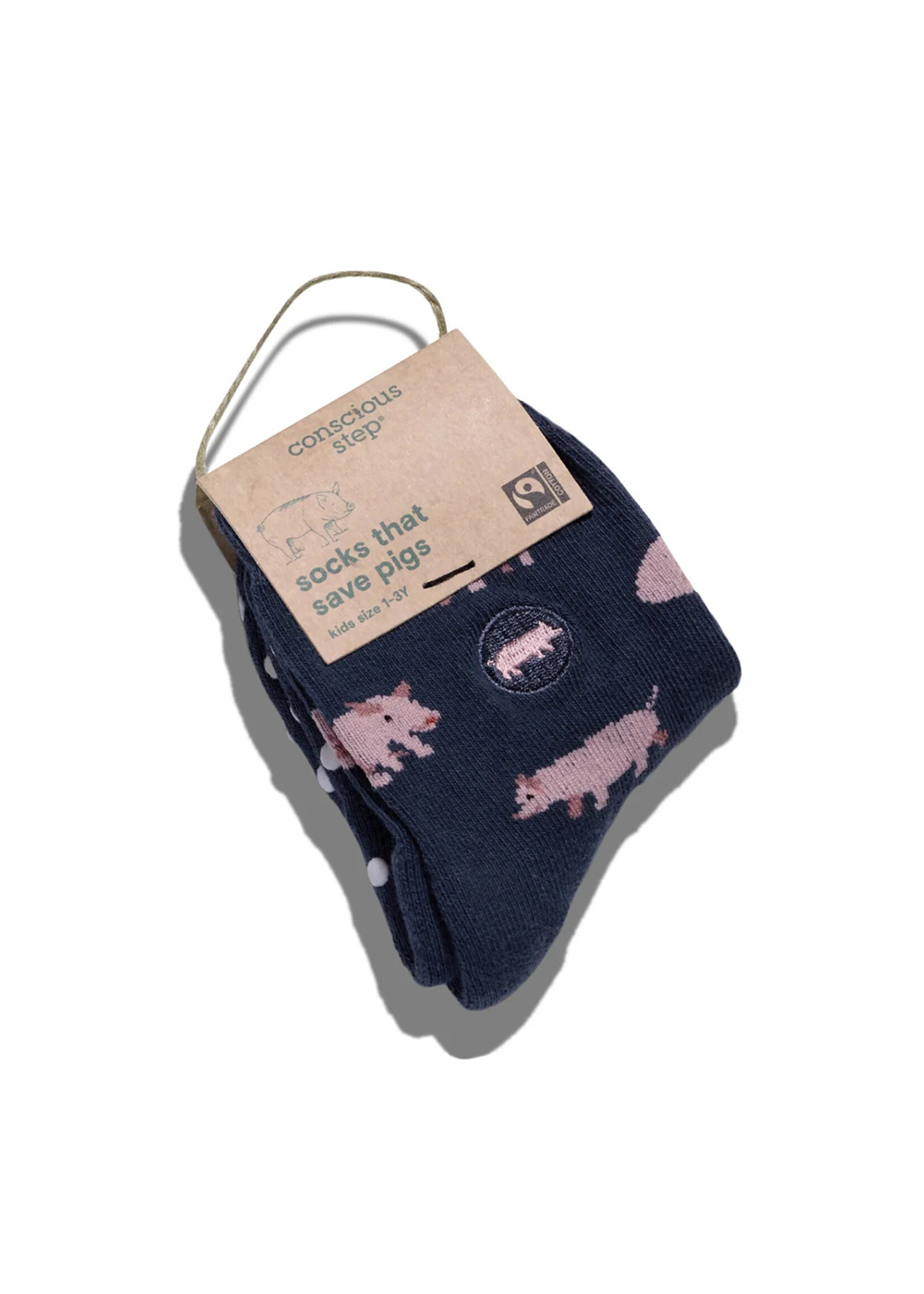 Conscious Step Kid's Pig Socks - Toddler