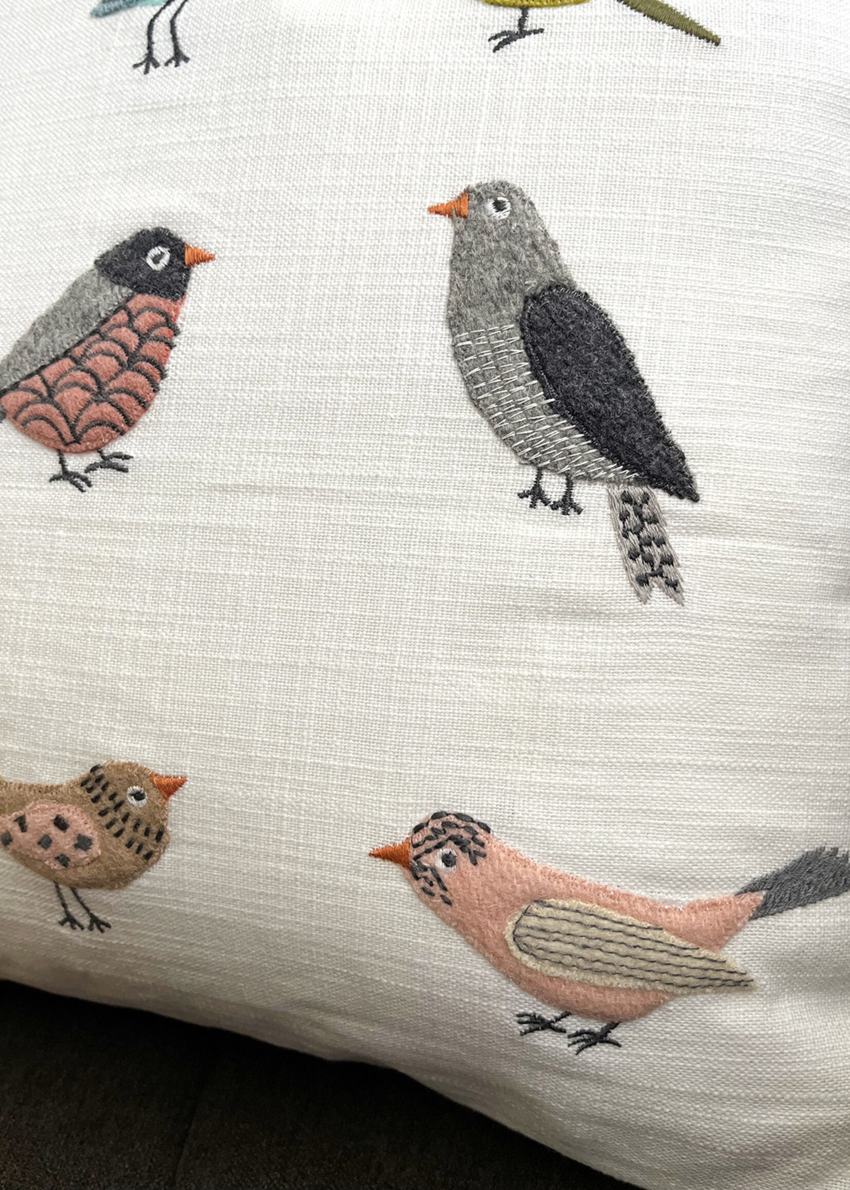 Natural Habitat 16" Aviary Cream Throw Pillow