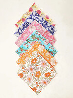 Sevya Floral Block Print Napkins - Set of Six