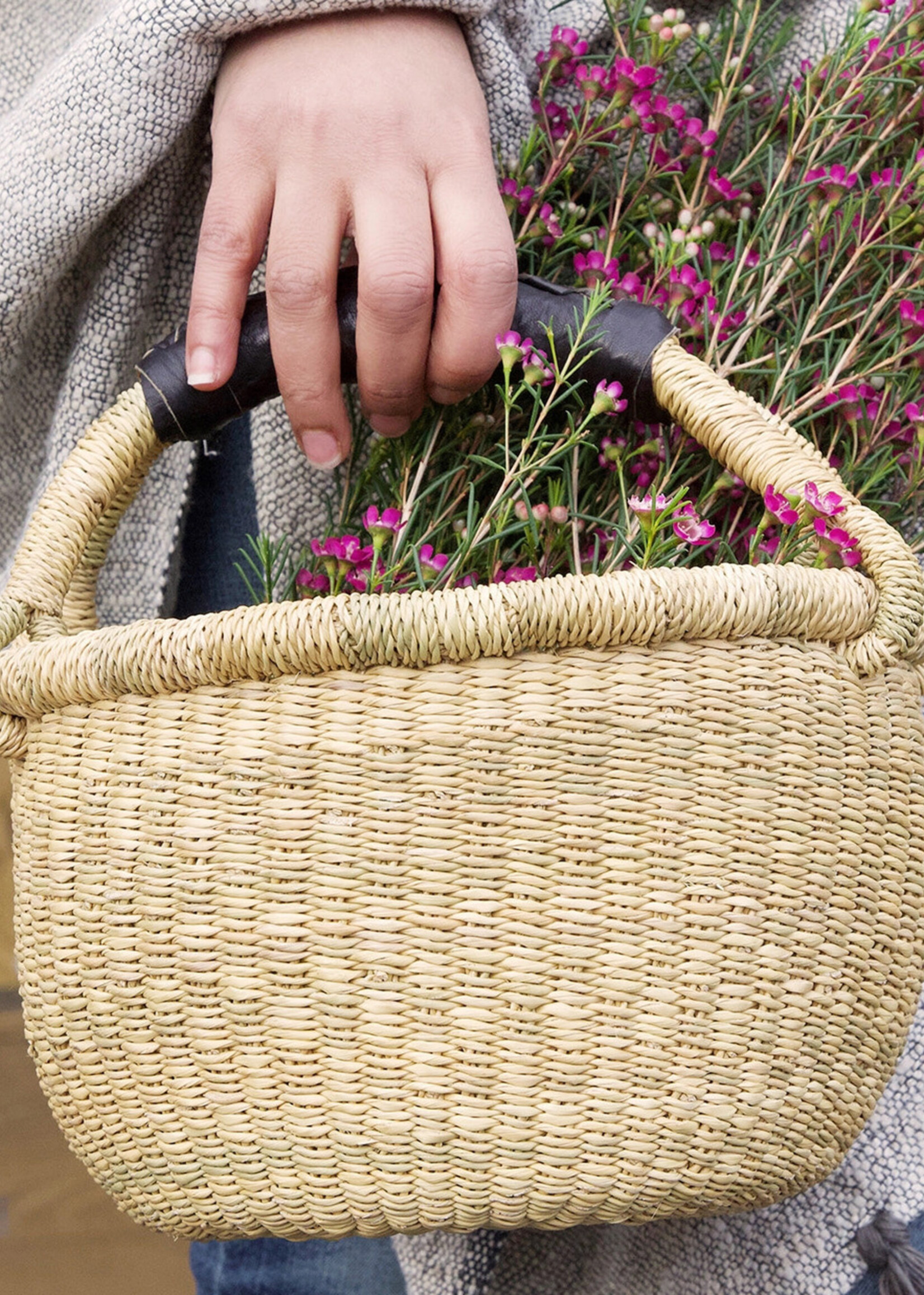 African Market Baskets Natural Small Market Basket