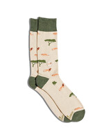 Conscious Step Women's Beige Lion Socks