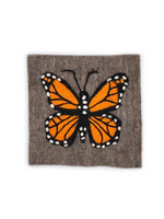 Women of the Cloud Forest Monarch On Grey Felt Trivet