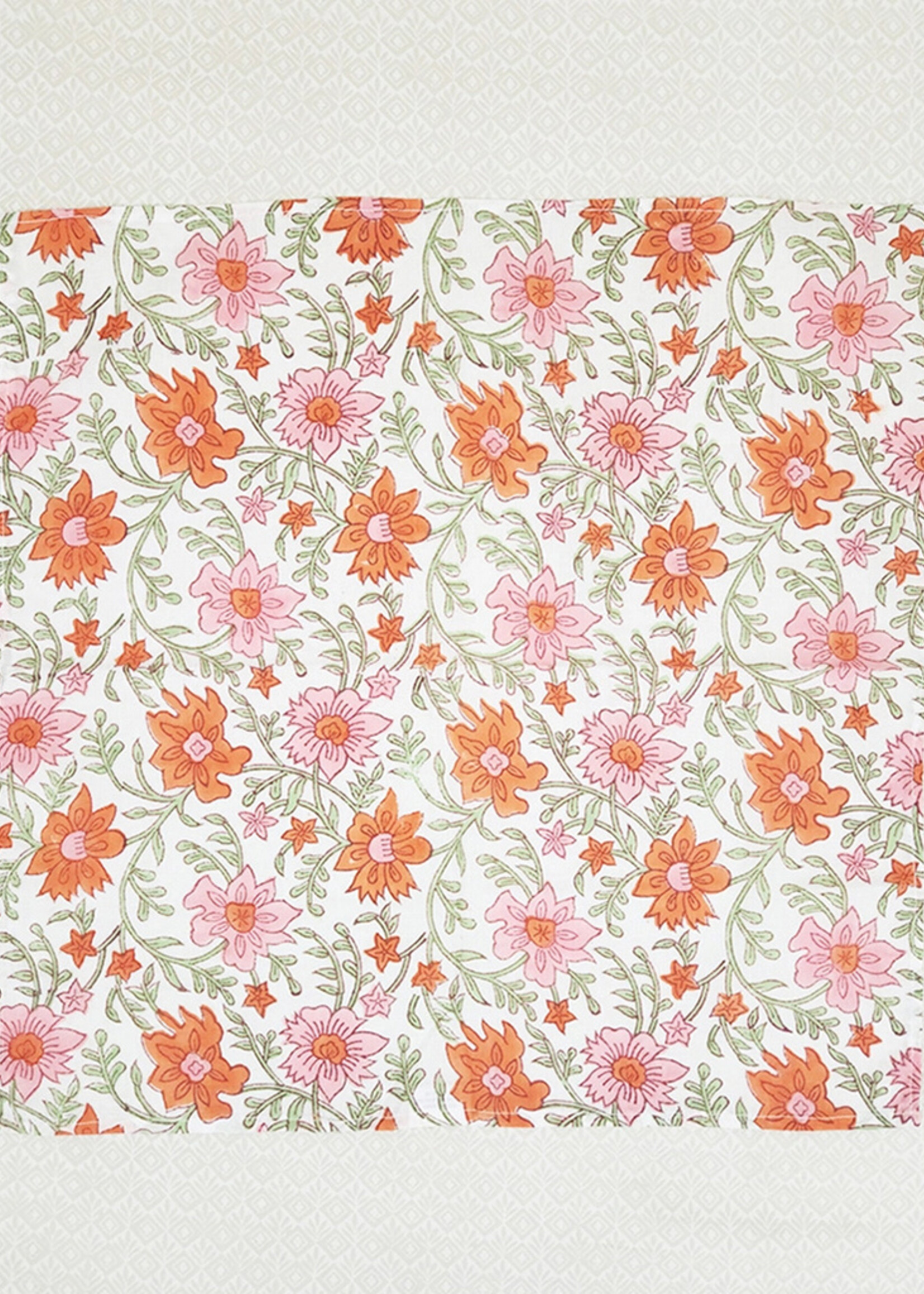 Sevya Floral Block Print Napkins - Set of Six