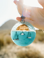 Pampeana Morro Bay Glass Ornament