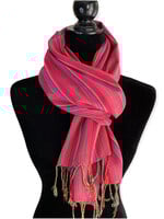 FINAL SALE - Striped Handwoven Scarf