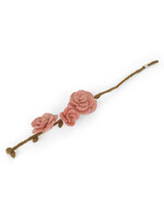 Gry and Sif Dusty Red Felt Rose Branch