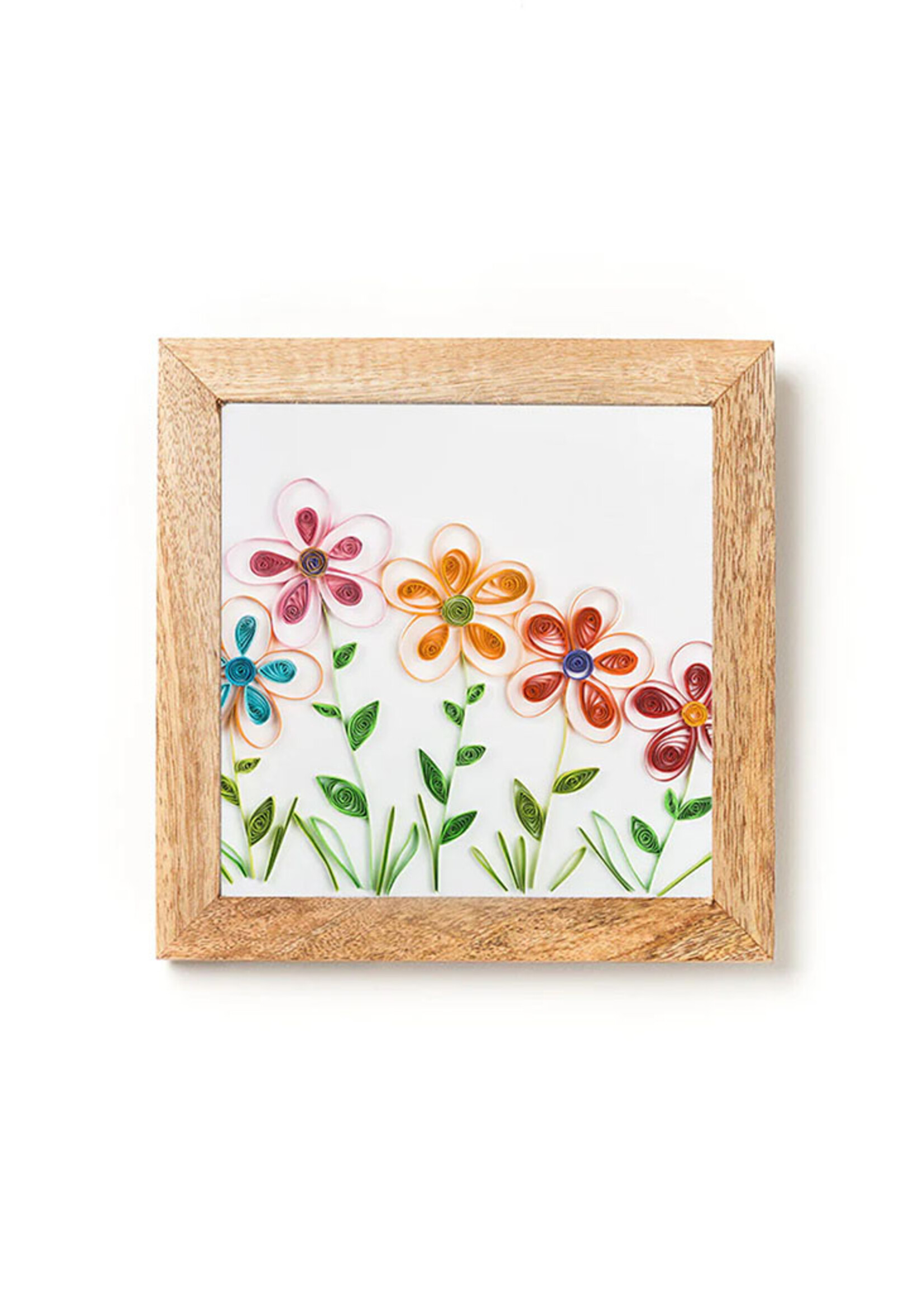 Matr Boomie Bimala Frame for Quilling Card - Light Stain (6" x 6")