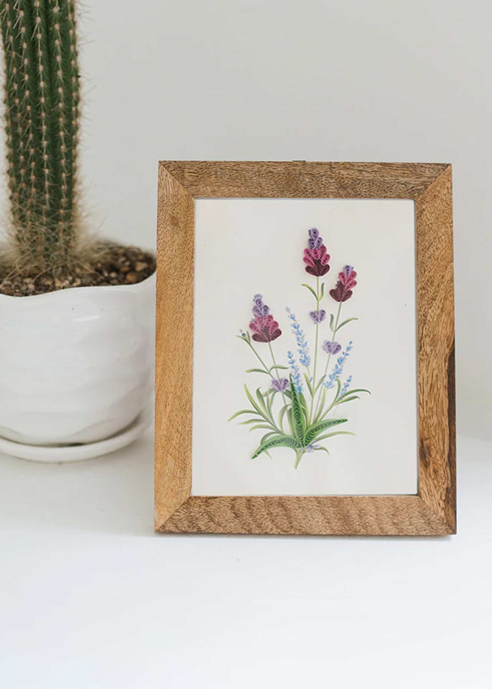 Matr Boomie Bimala Frame for Quilling Card - Light Stain (5.5" x 7")