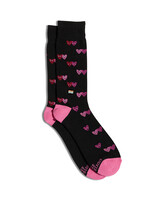 Conscious Step Women's LGBTQ Black Heart Socks
