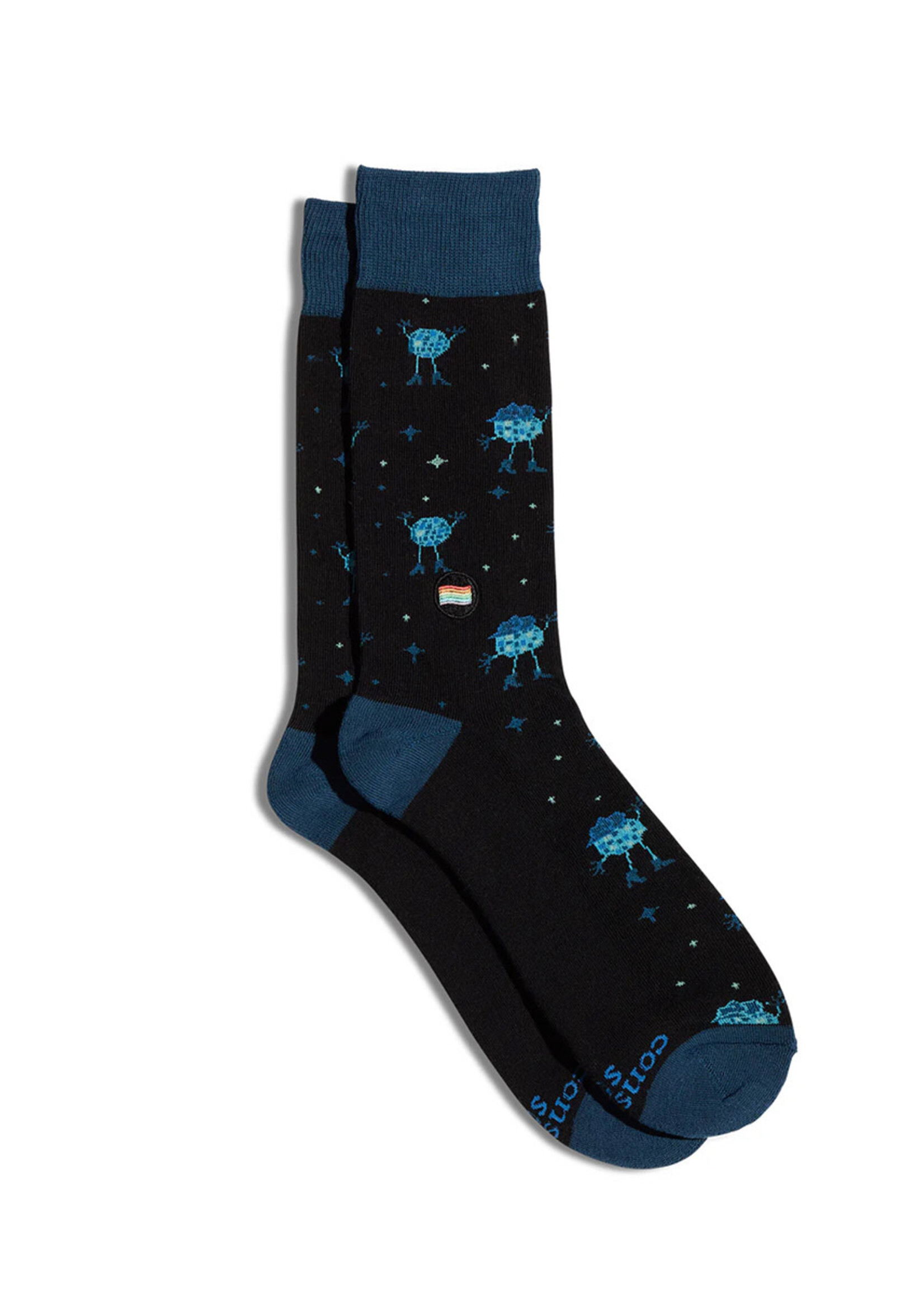 Conscious Step Women's LGBTQ Disco Ball Socks