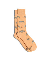 Conscious Step Women's Orange Zebra Socks