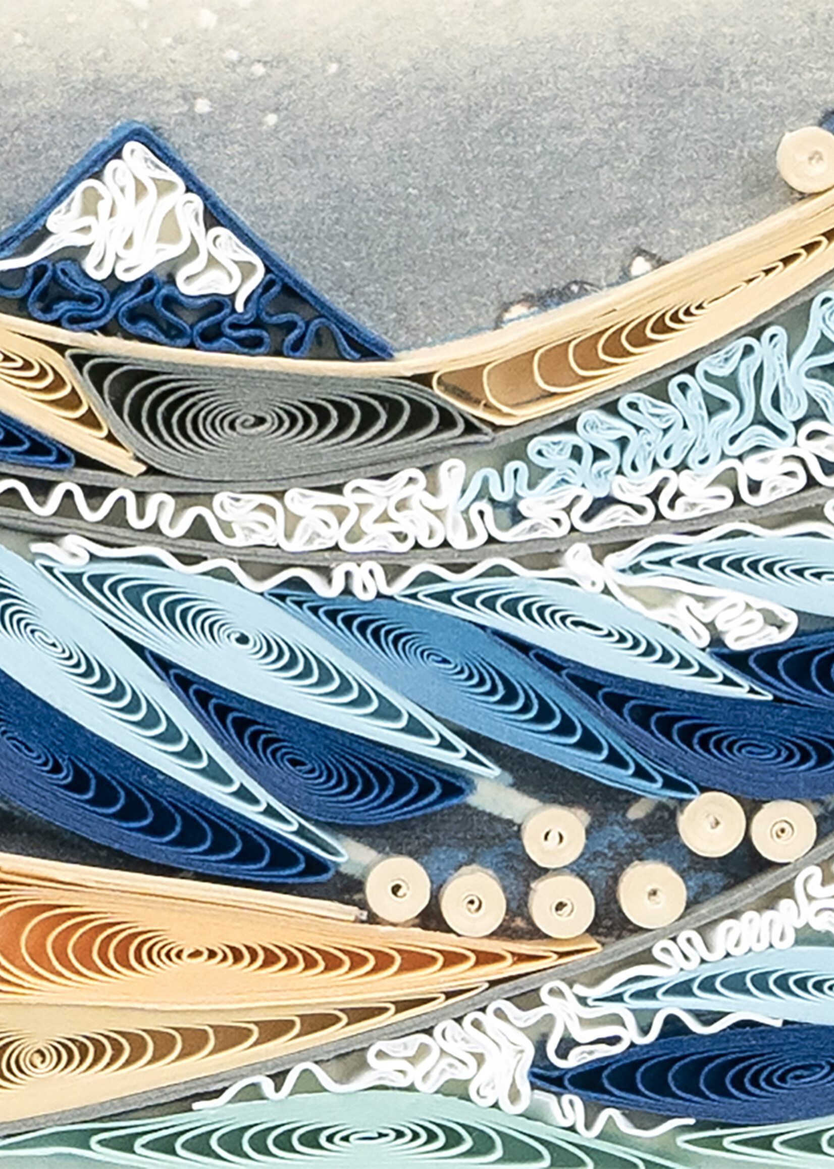 Quilling Cards The Great Wave Off Kanagawa - Artist Series Quilling Card