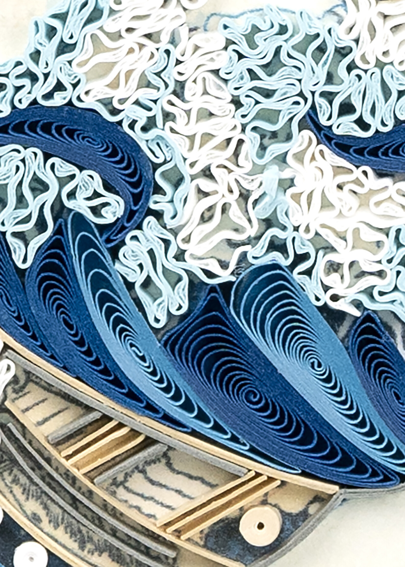 Quilling Cards The Great Wave Off Kanagawa - Artist Series Quilling Card