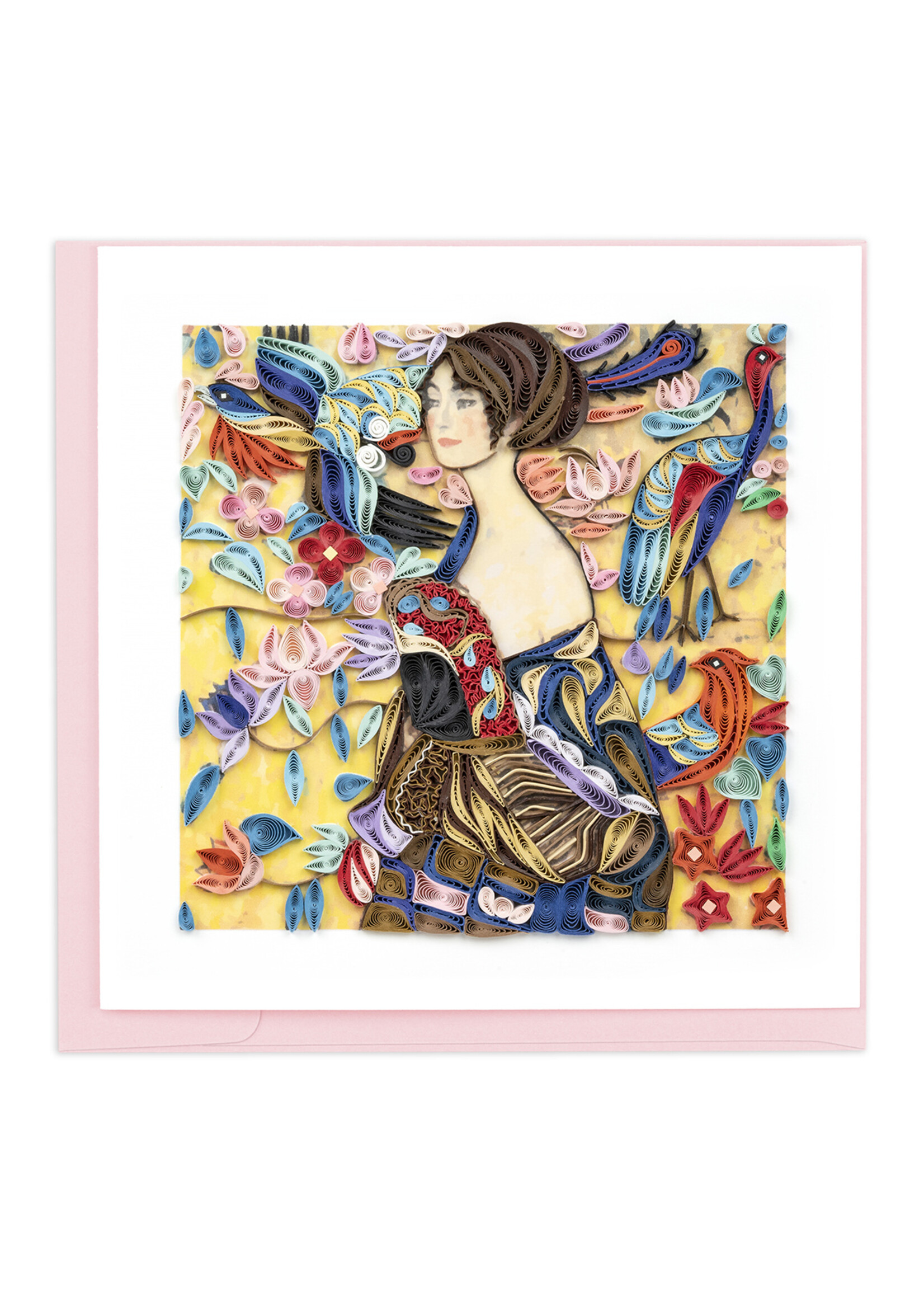 Quilling Cards Lady with Fan - Artist Series Quilling Card