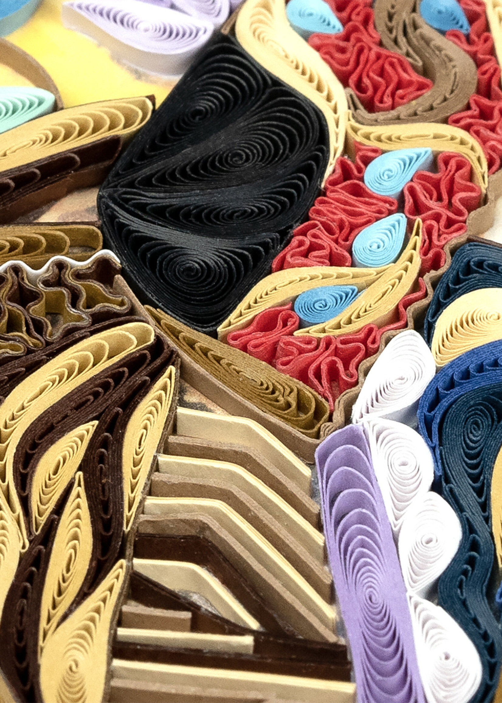 Quilling Cards Lady with Fan - Artist Series Quilling Card