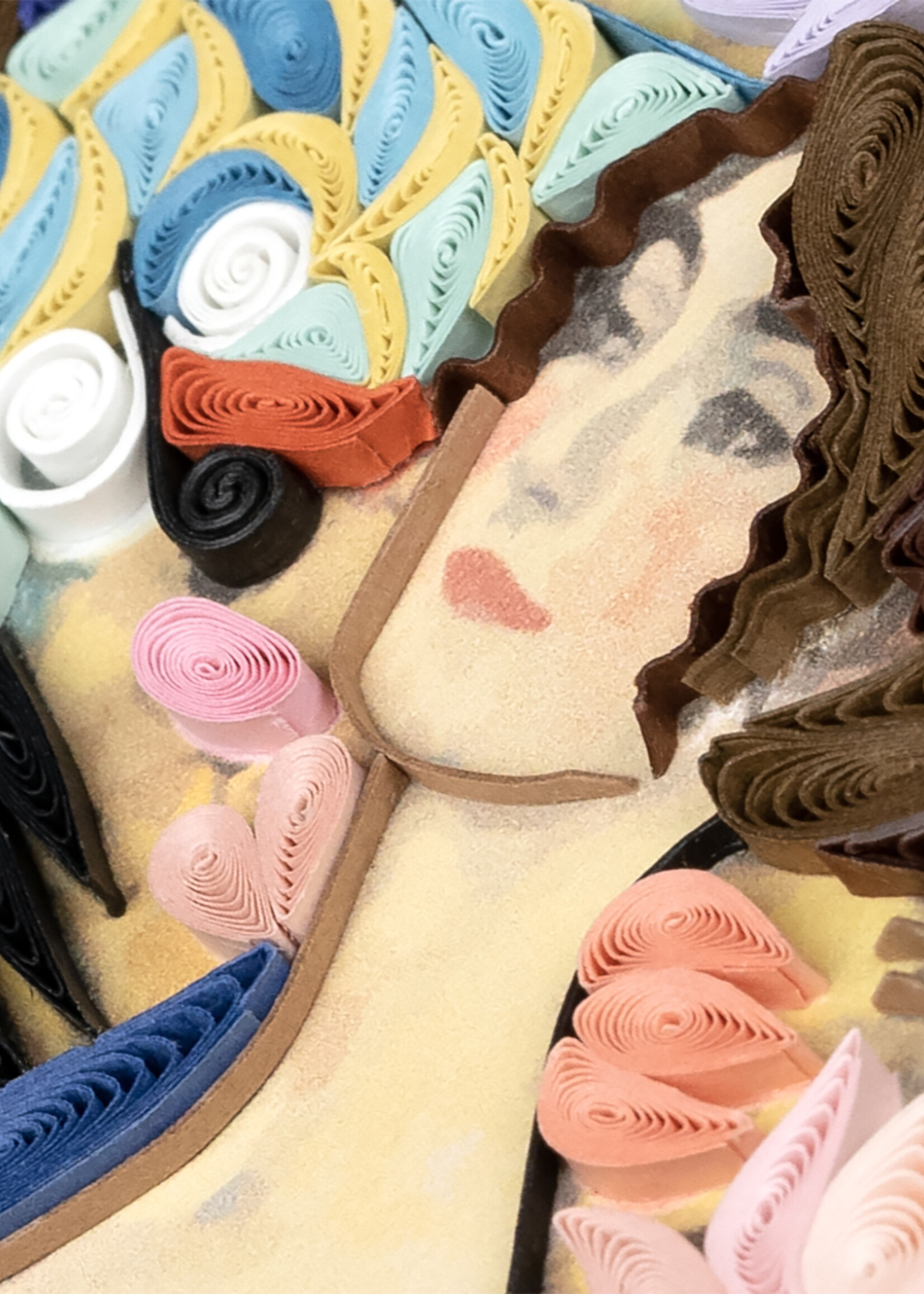 Quilling Cards Lady with Fan - Artist Series Quilling Card