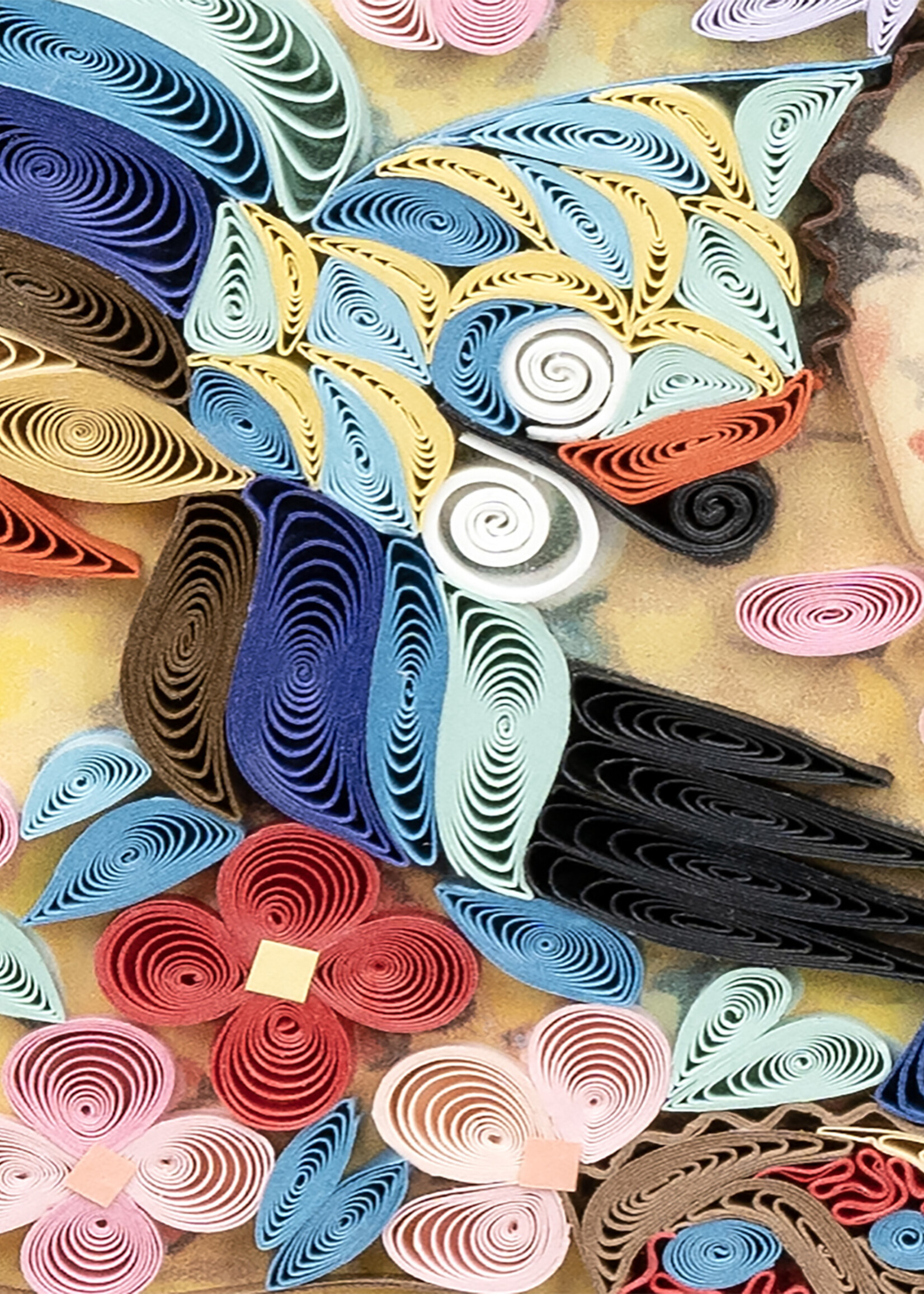 Quilling Cards Lady with Fan - Artist Series Quilling Card