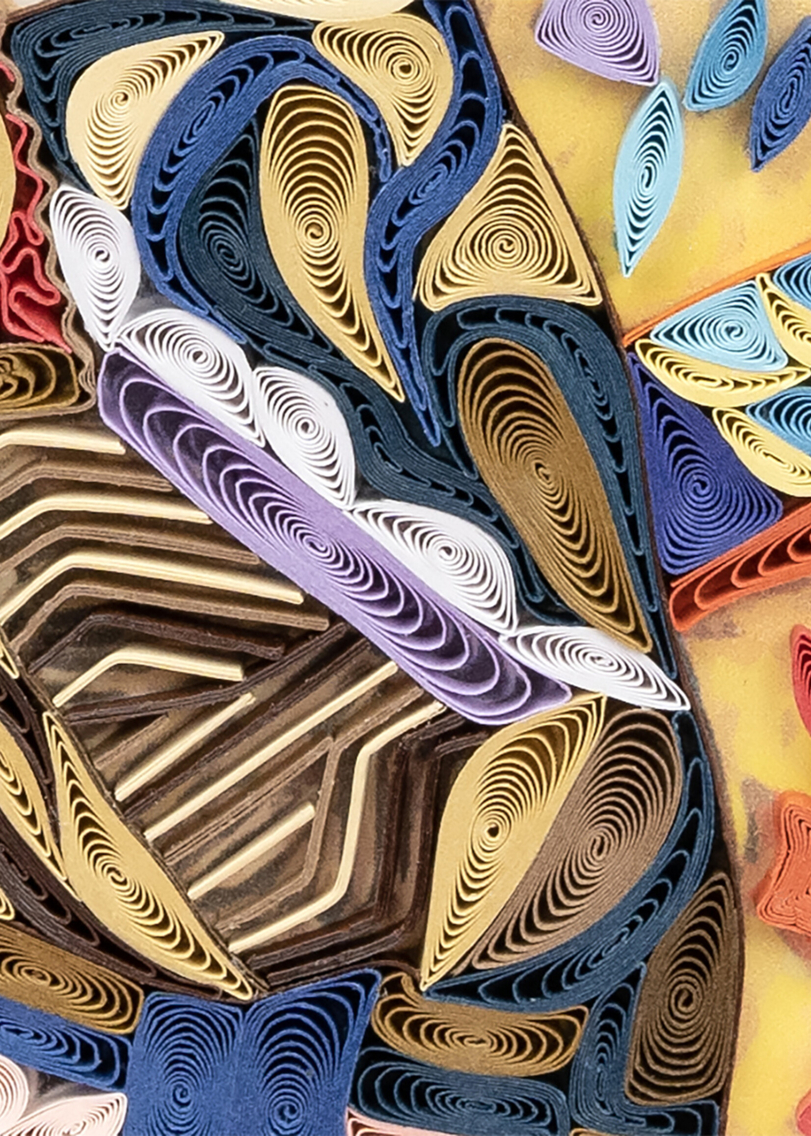 Quilling Cards Lady with Fan - Artist Series Quilling Card