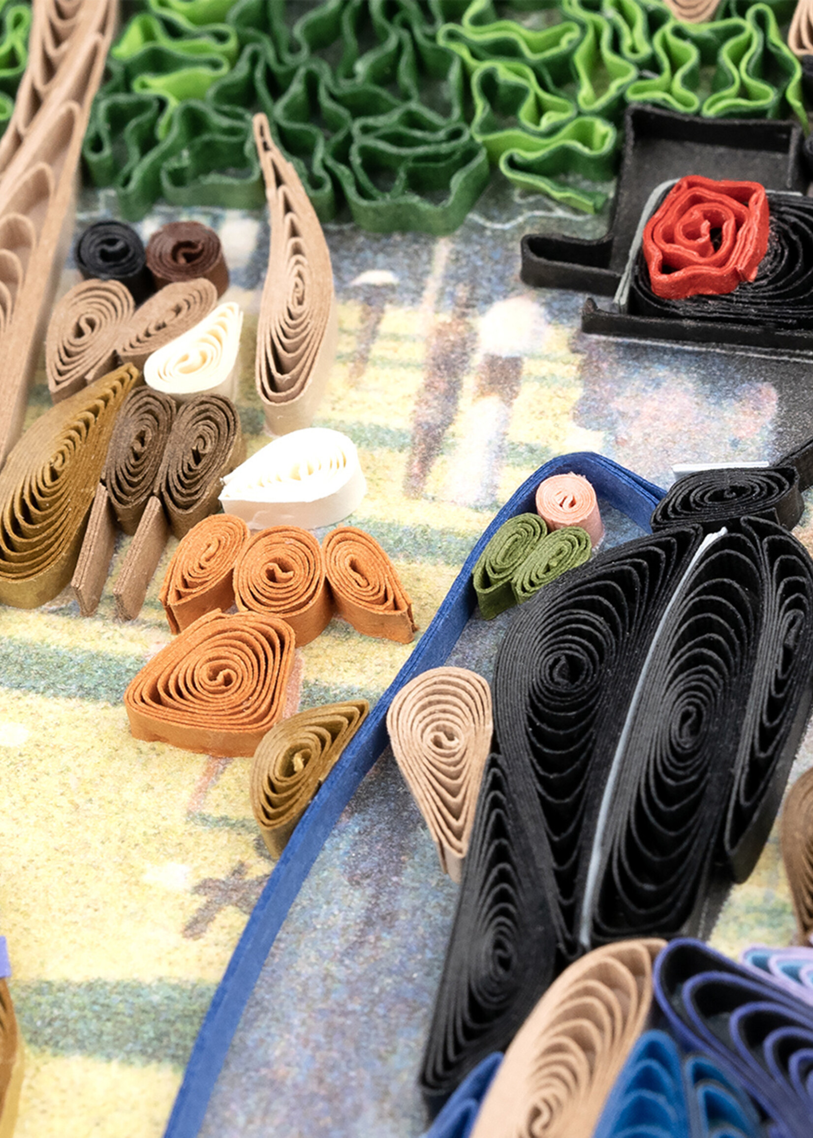 Quilling Cards A Sunday Afternoon on the Island of La Grande Jatte - Artist Series Quilling Card