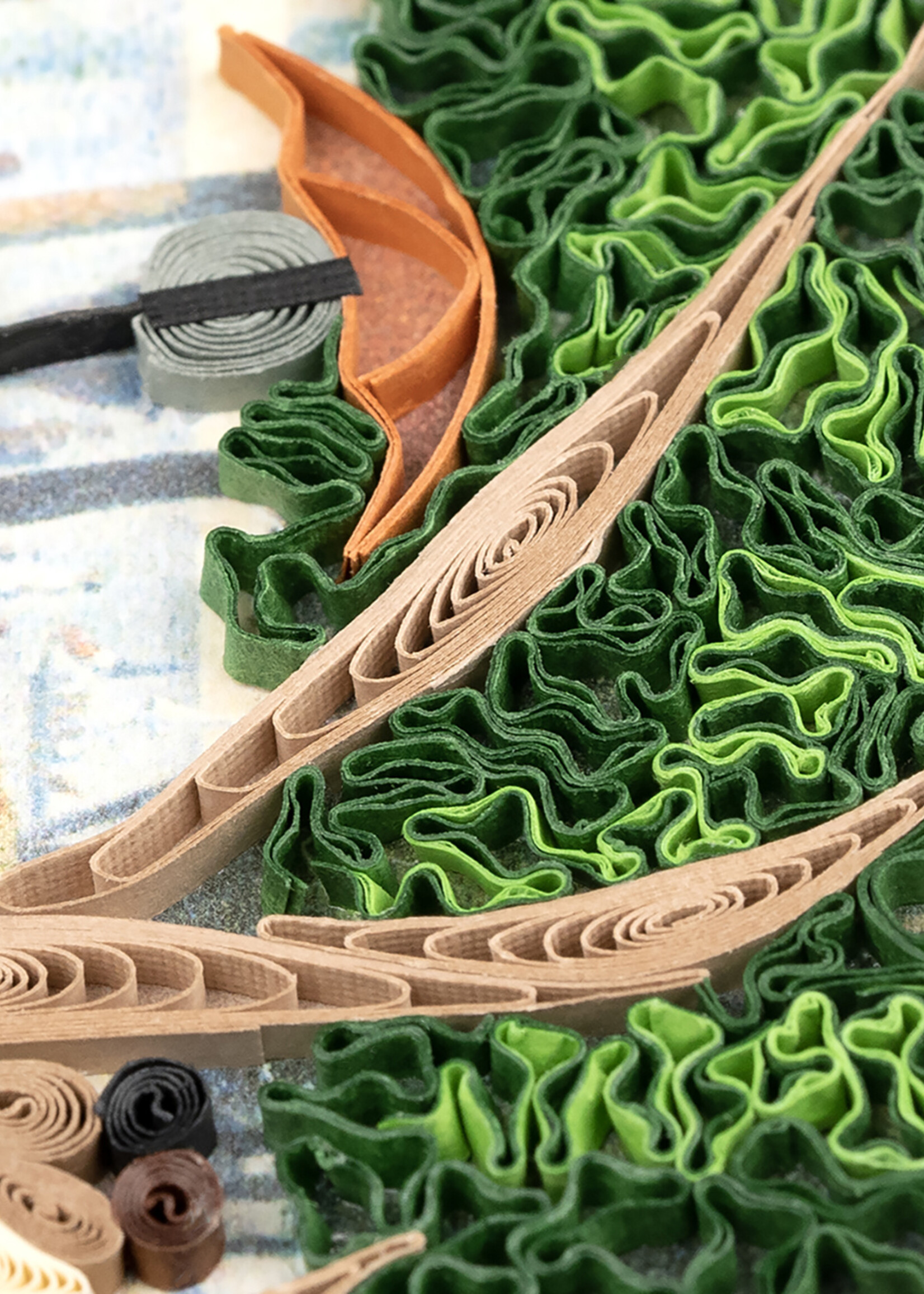 Quilling Cards A Sunday Afternoon on the Island of La Grande Jatte - Artist Series Quilling Card