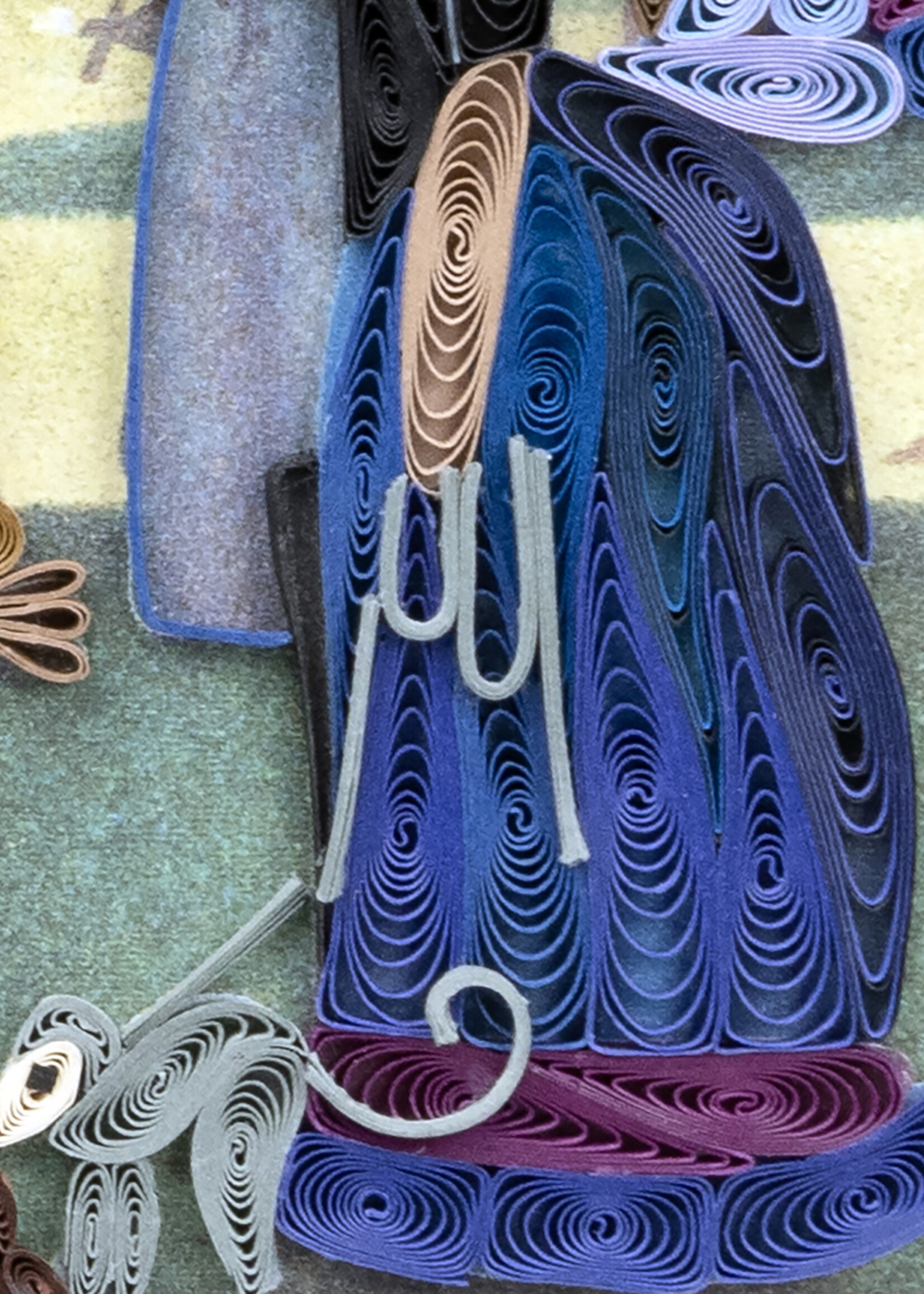 Quilling Cards A Sunday Afternoon on the Island of La Grande Jatte - Artist Series Quilling Card