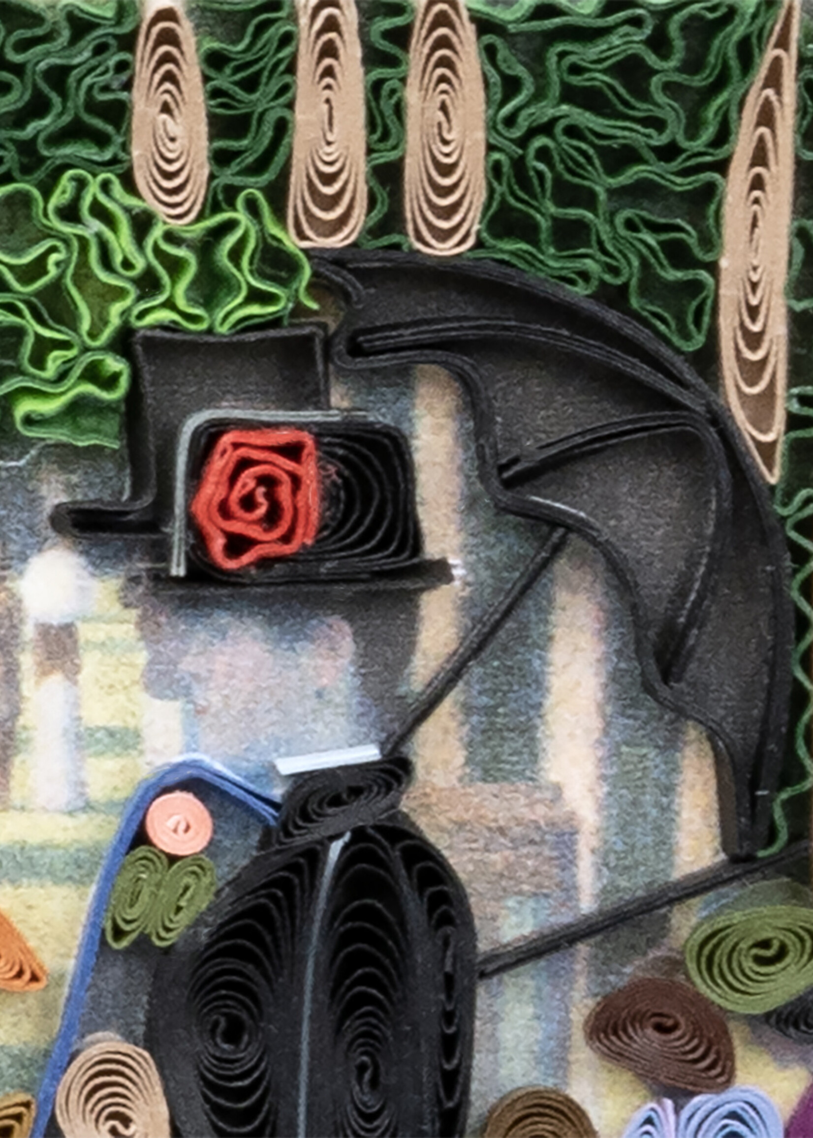 Quilling Cards A Sunday Afternoon on the Island of La Grande Jatte - Artist Series Quilling Card