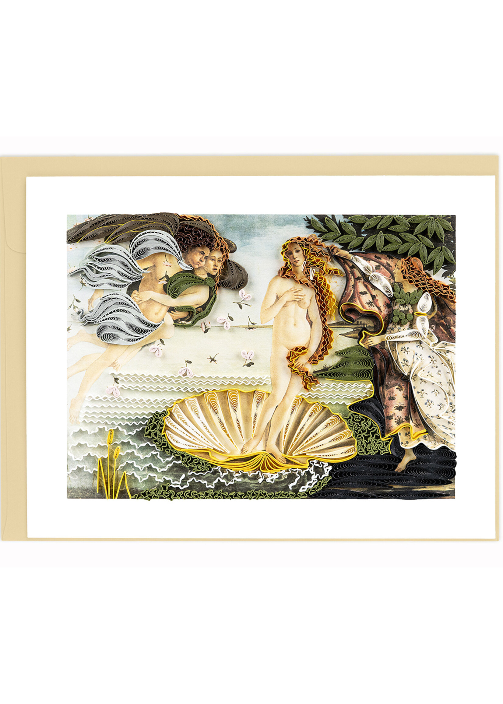 Quilling Cards FINAL SALE - The Birth Of Venus - Artist Series Quilling Card