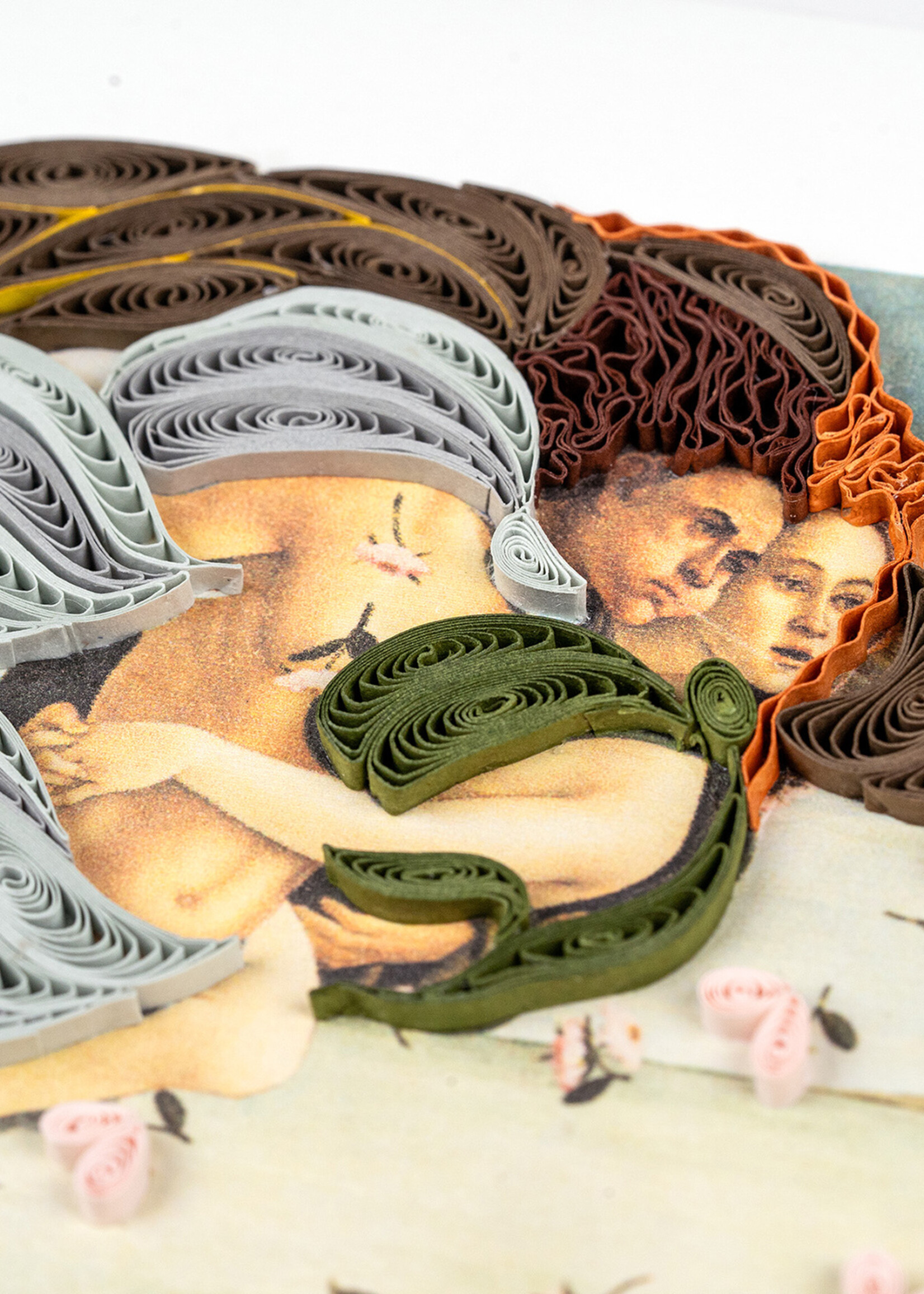 Quilling Cards FINAL SALE - The Birth Of Venus - Artist Series Quilling Card