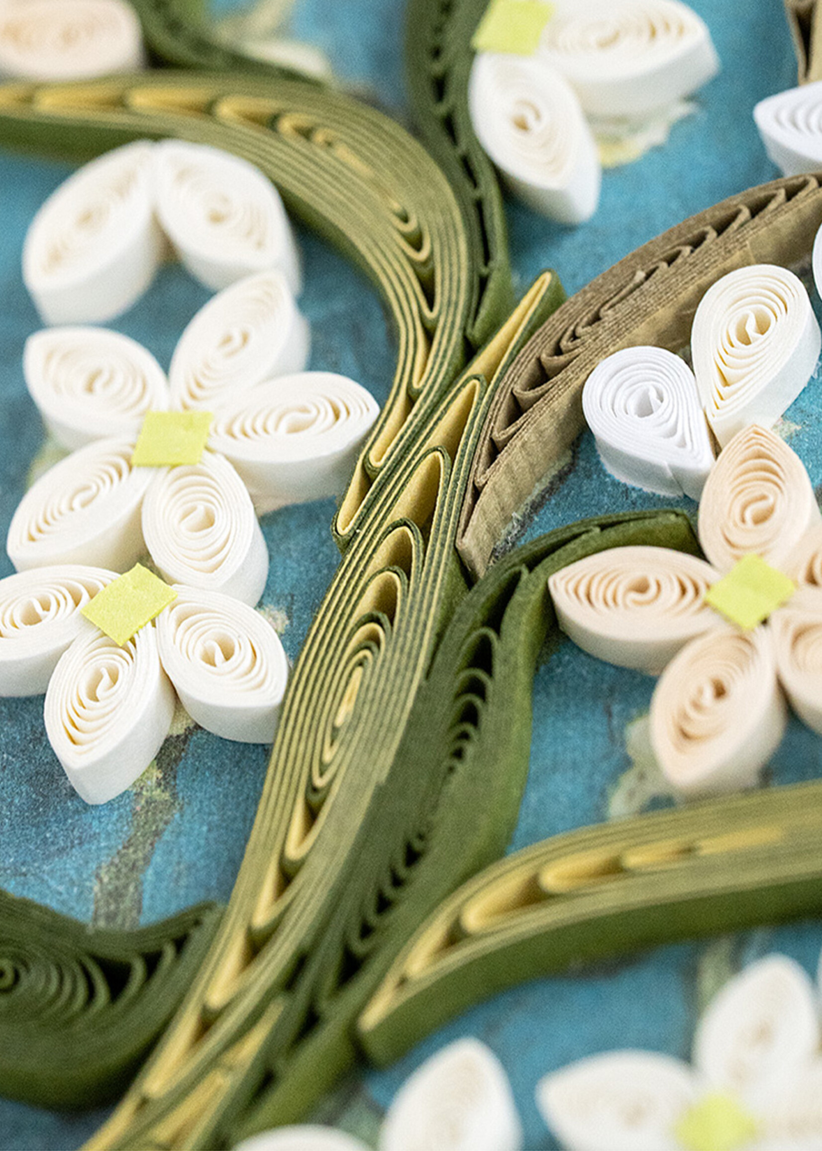 Quilling Cards Almond Blossoms - Artist Series Quilling Card